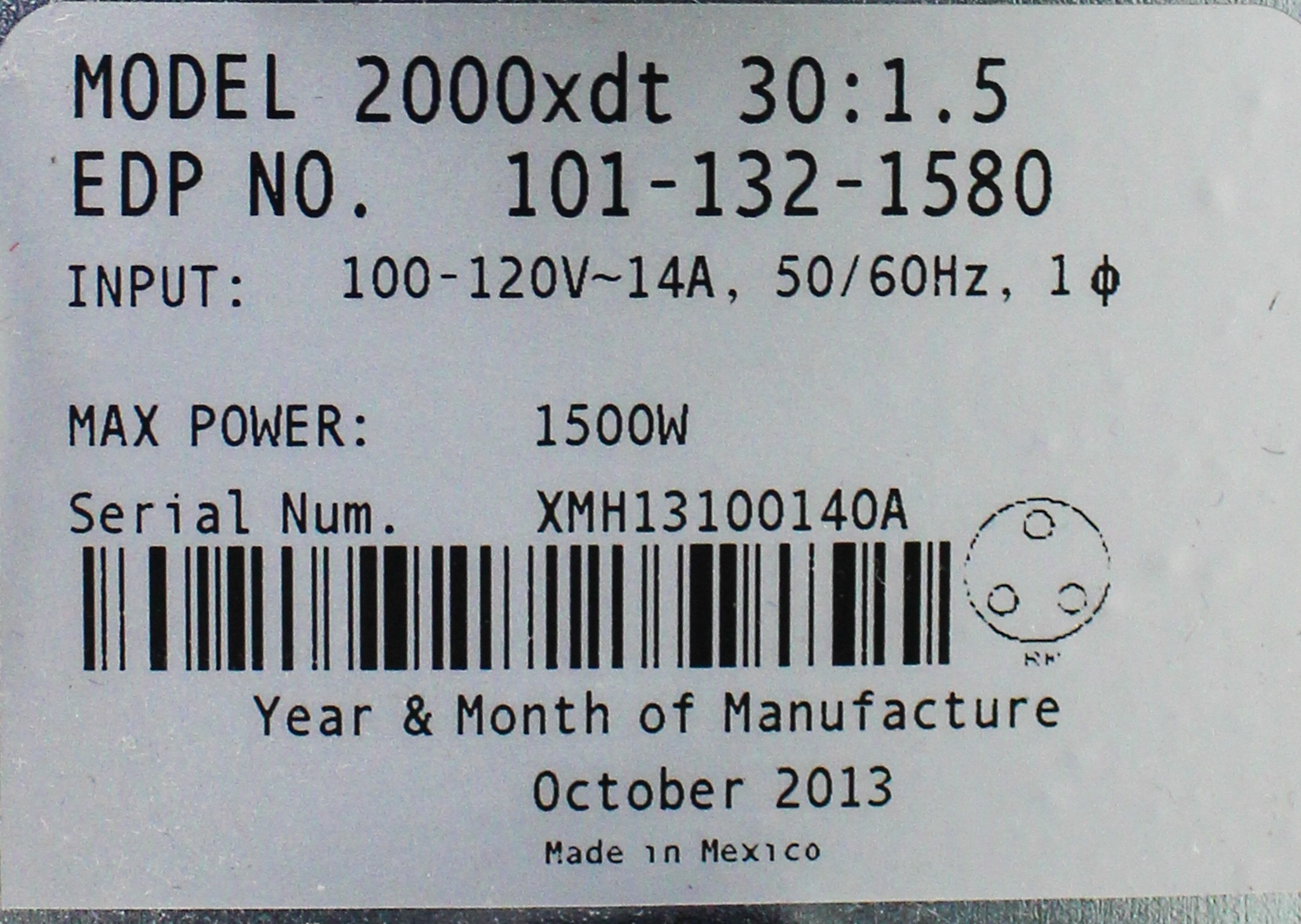 Branson 2000xdt Ultrasonic Welding Base Unit Needs Repair, 30kHz, 1500W