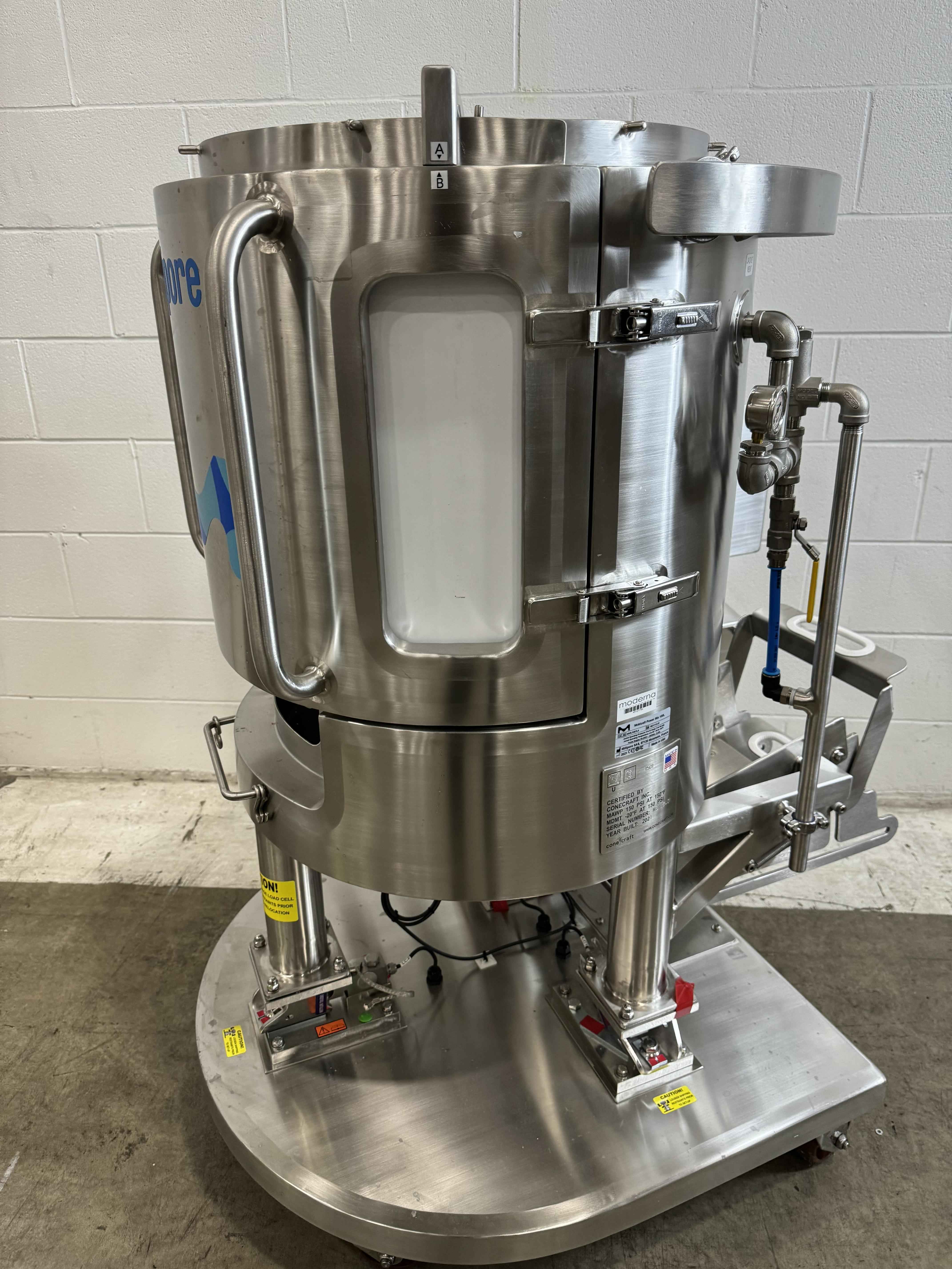 Millipore MXRL100TLA Bioprocessing Single Use Mixer 100L, 2020, Used, 120V Operation
