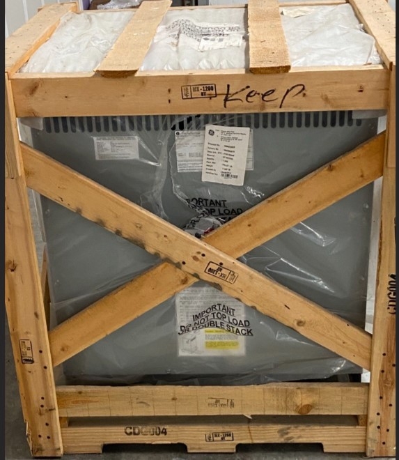 GE 9T10A1343 Transformer VG Condition Three-Phase 45kVA 208V 480Y/277V