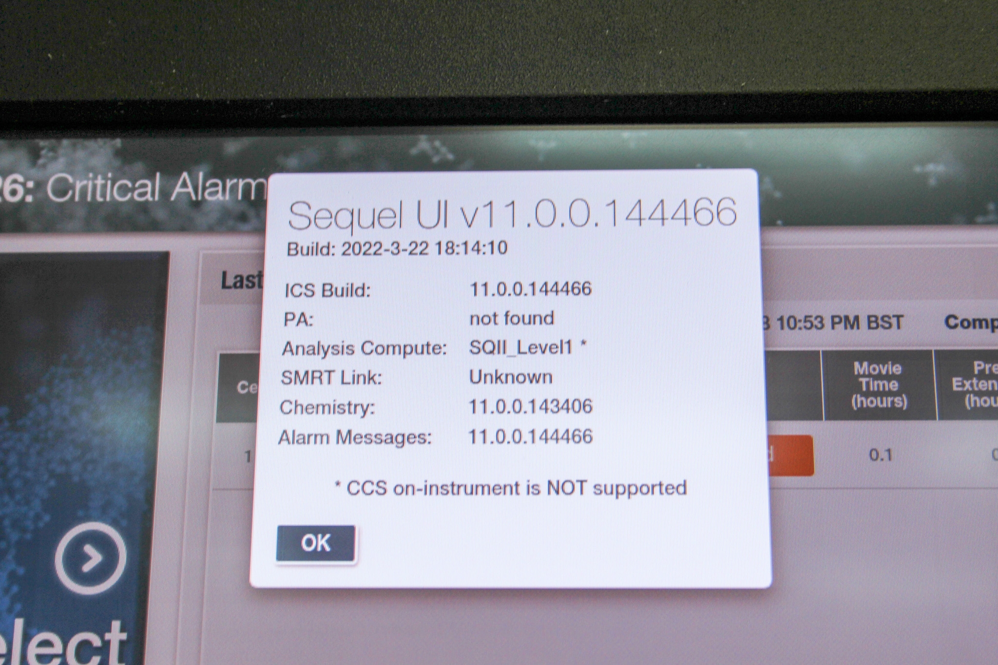 PacBio Sequel II DNA Sequencer Long Read Genome Analysis 220V 50Hz/60Hz