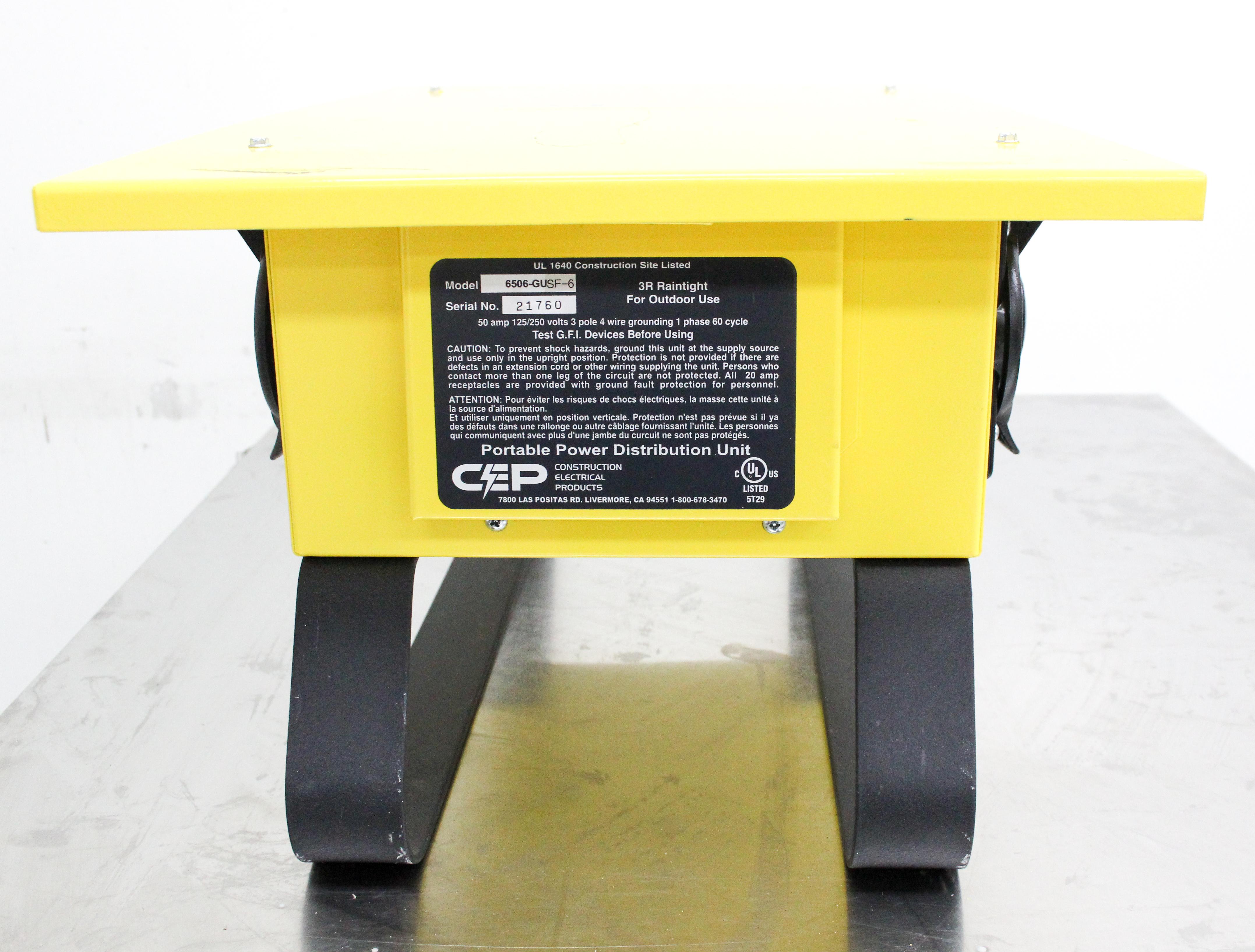 CEP 6506-GU SF-6 Portable Power Distribution Unit with GFCI Protection
