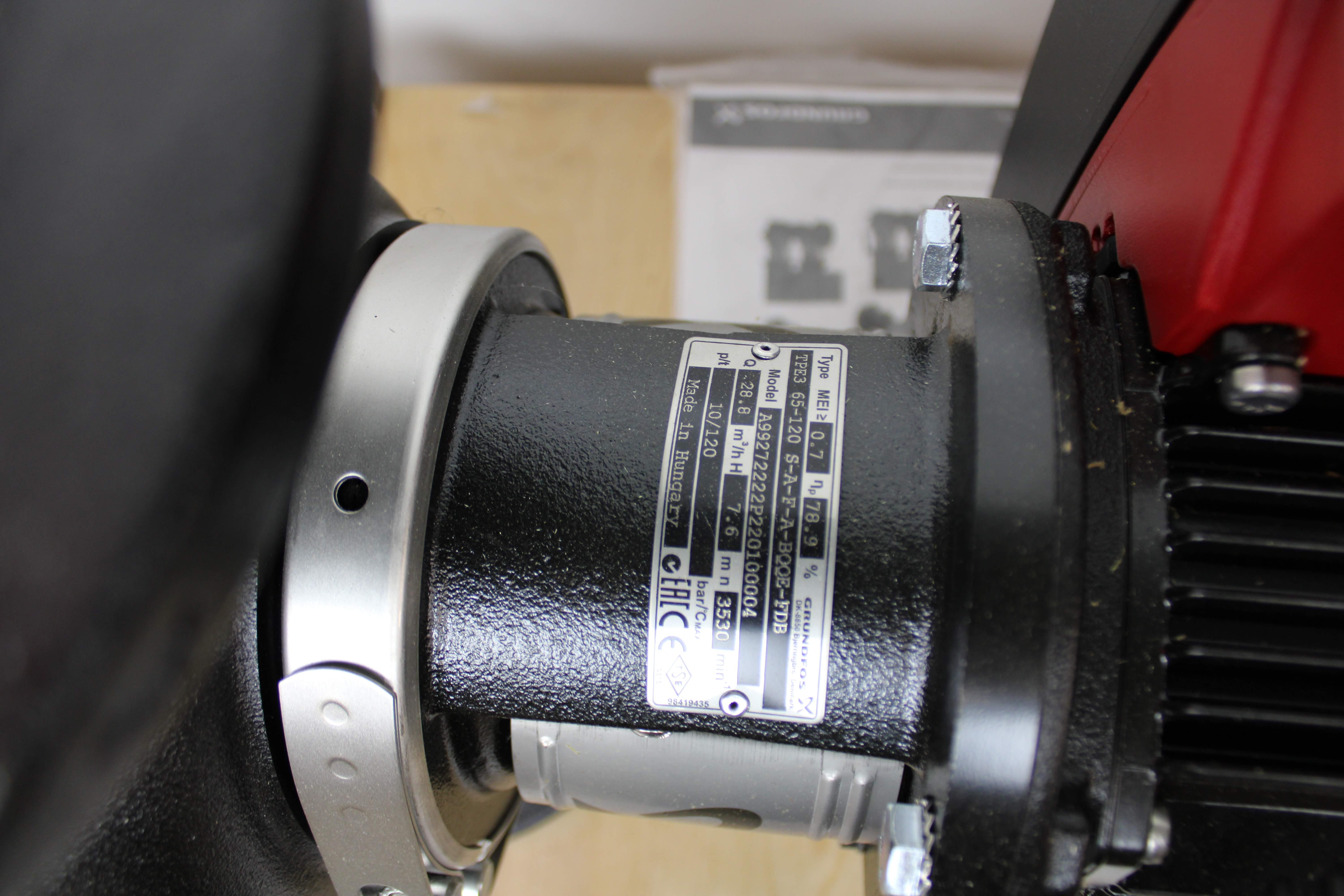 Grundfos DK-8850 TPE3 65-120 Pump Multi-Stage Centrifugal High Temp 90C