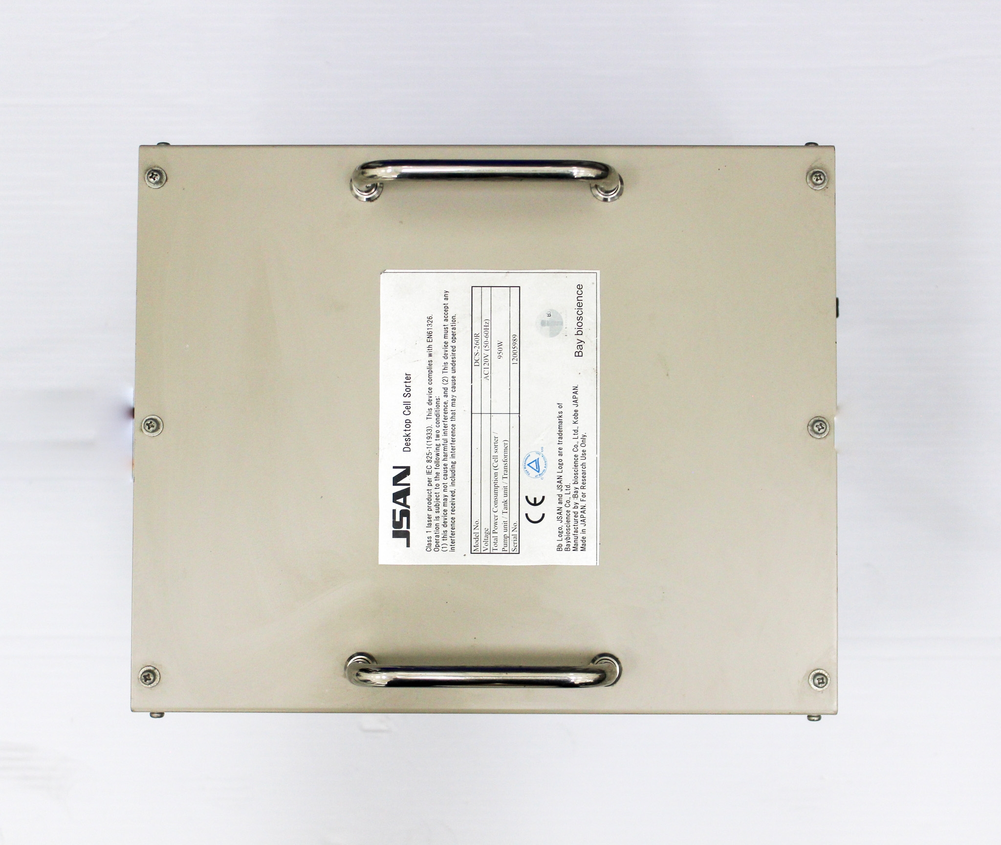 JSAN DCS-260R Desktop Cell Sorter Cell Counting Standalone System Tested