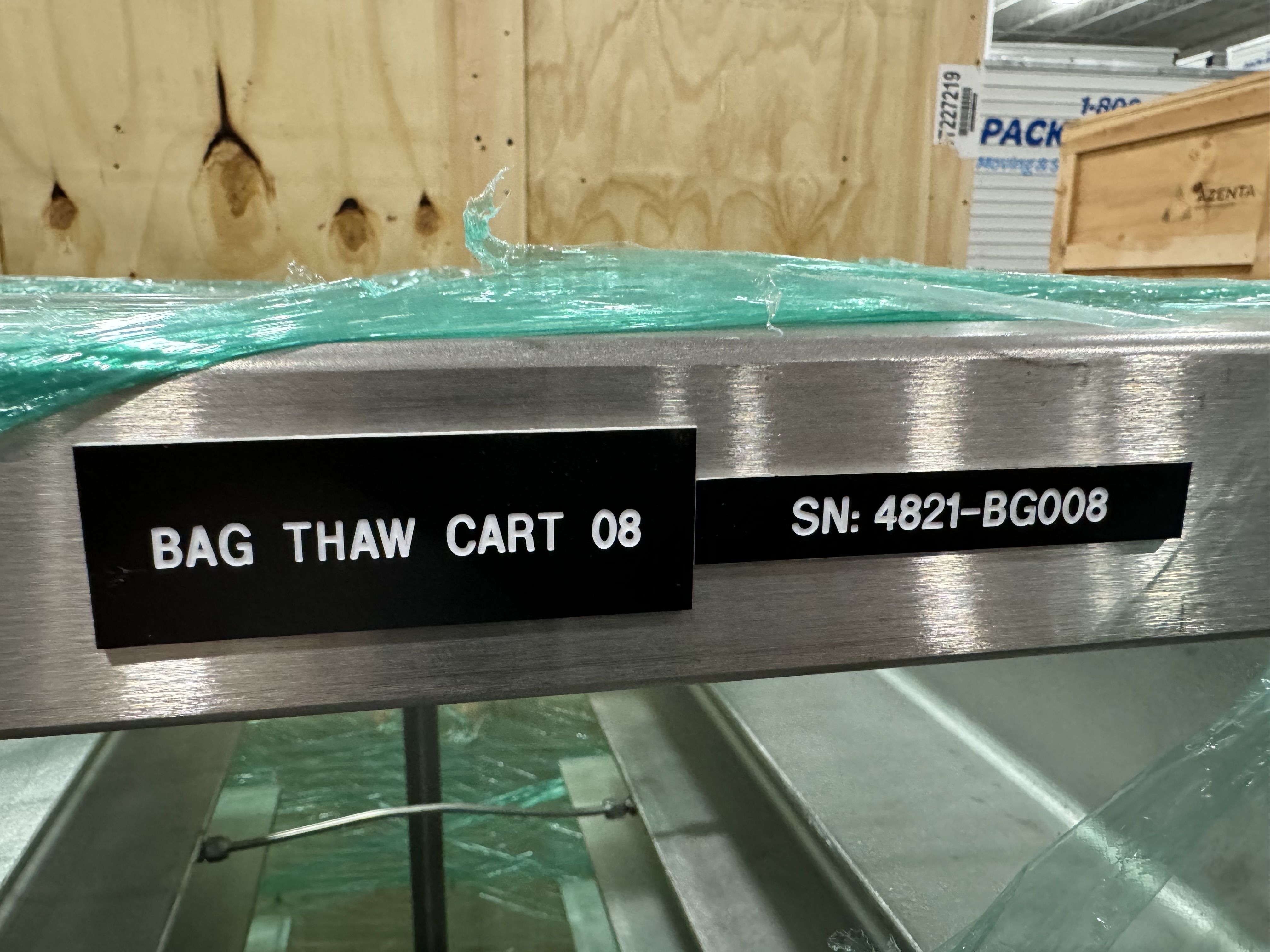 Bag Thaw Cart 07 Facility Cart Transport System 120V Operation Functional