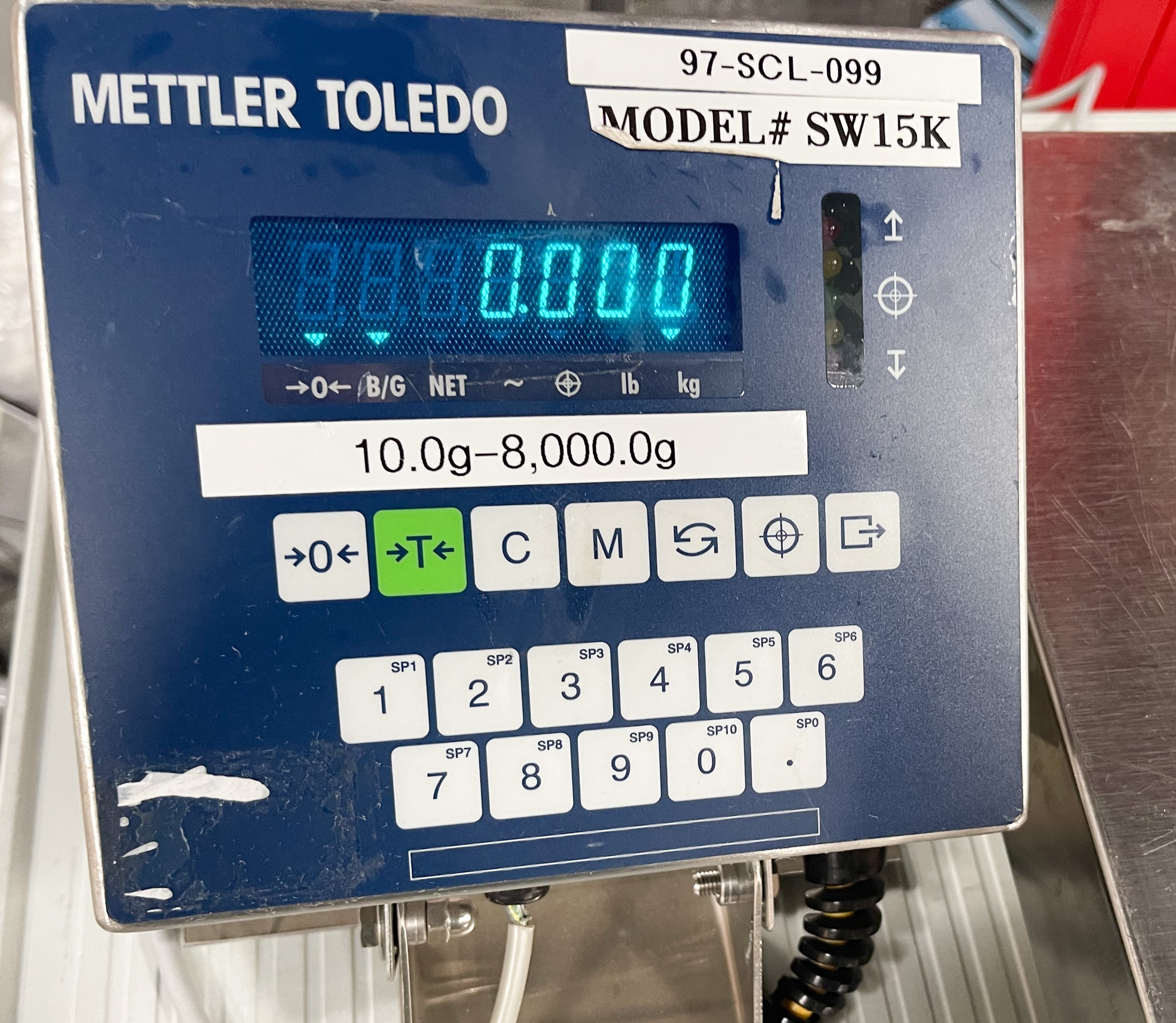 Mettler-Toledo SW15K Bench Scale VG Condition Steel Platform 120V 60Hz