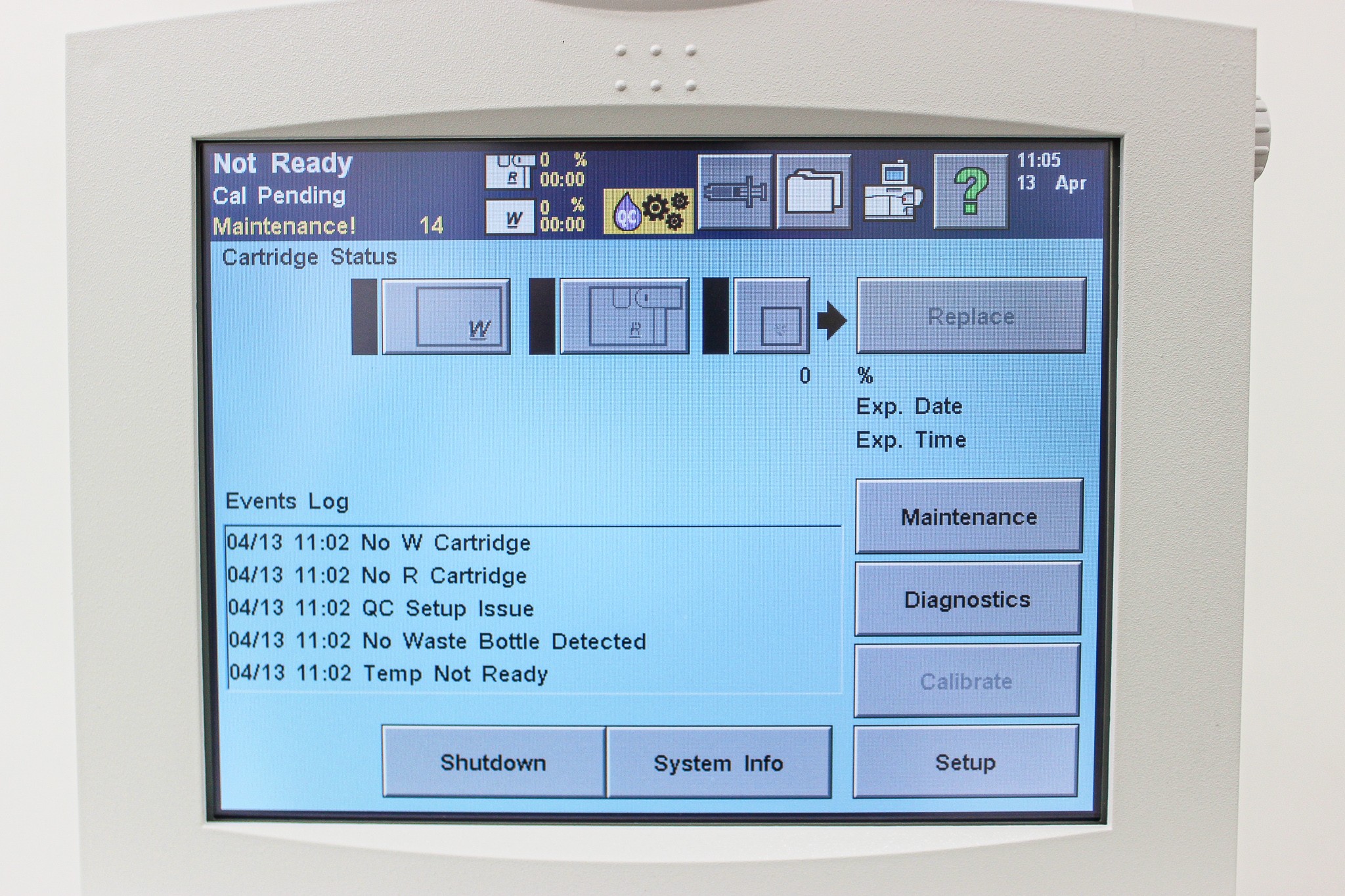 Siemens RapidLab 1240 Blood Analyzer with Computer & Software 15C-32C USA