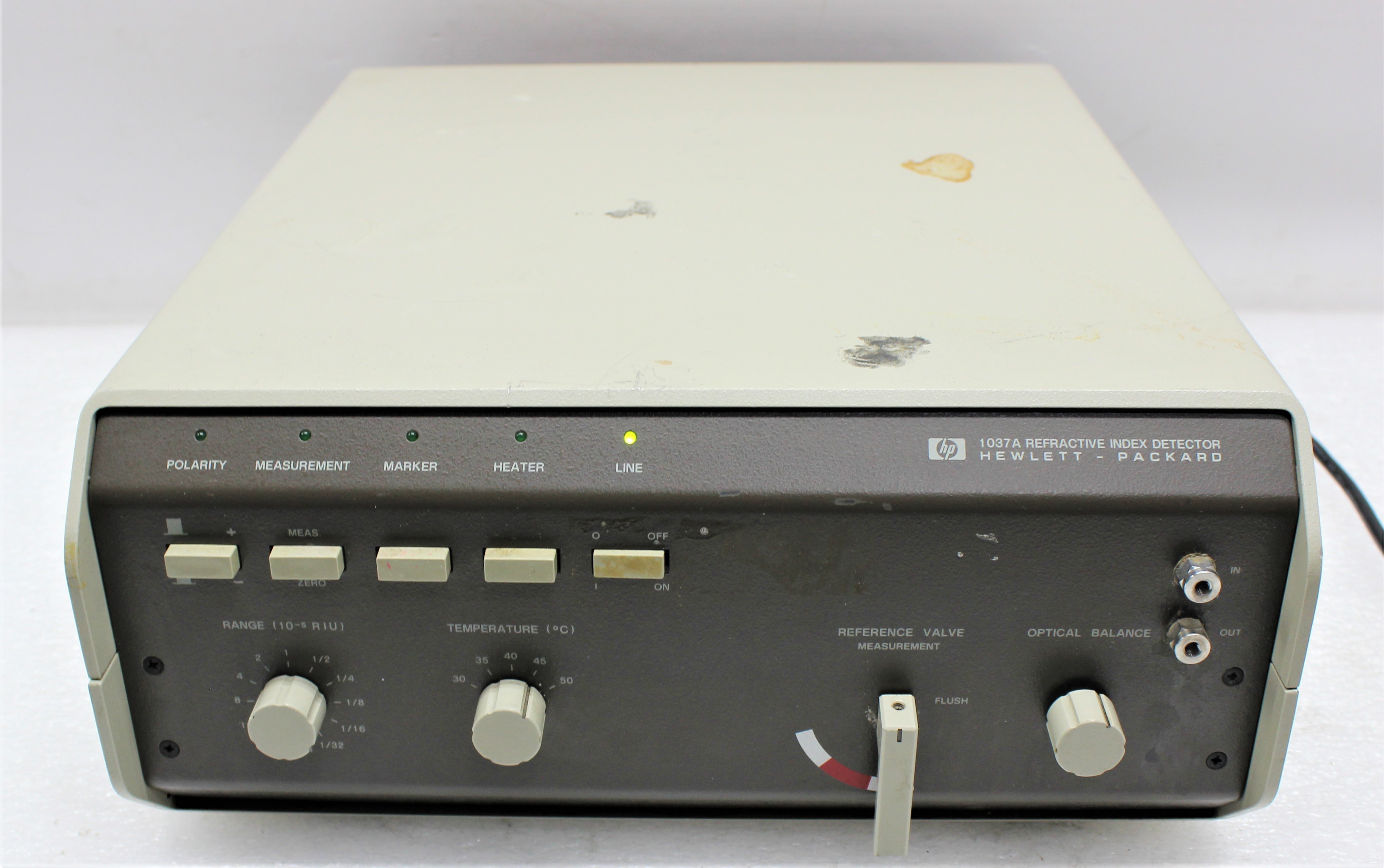 Hewlett Packard 1037A Refractive Index Detector Flow Cell Thermal Stability