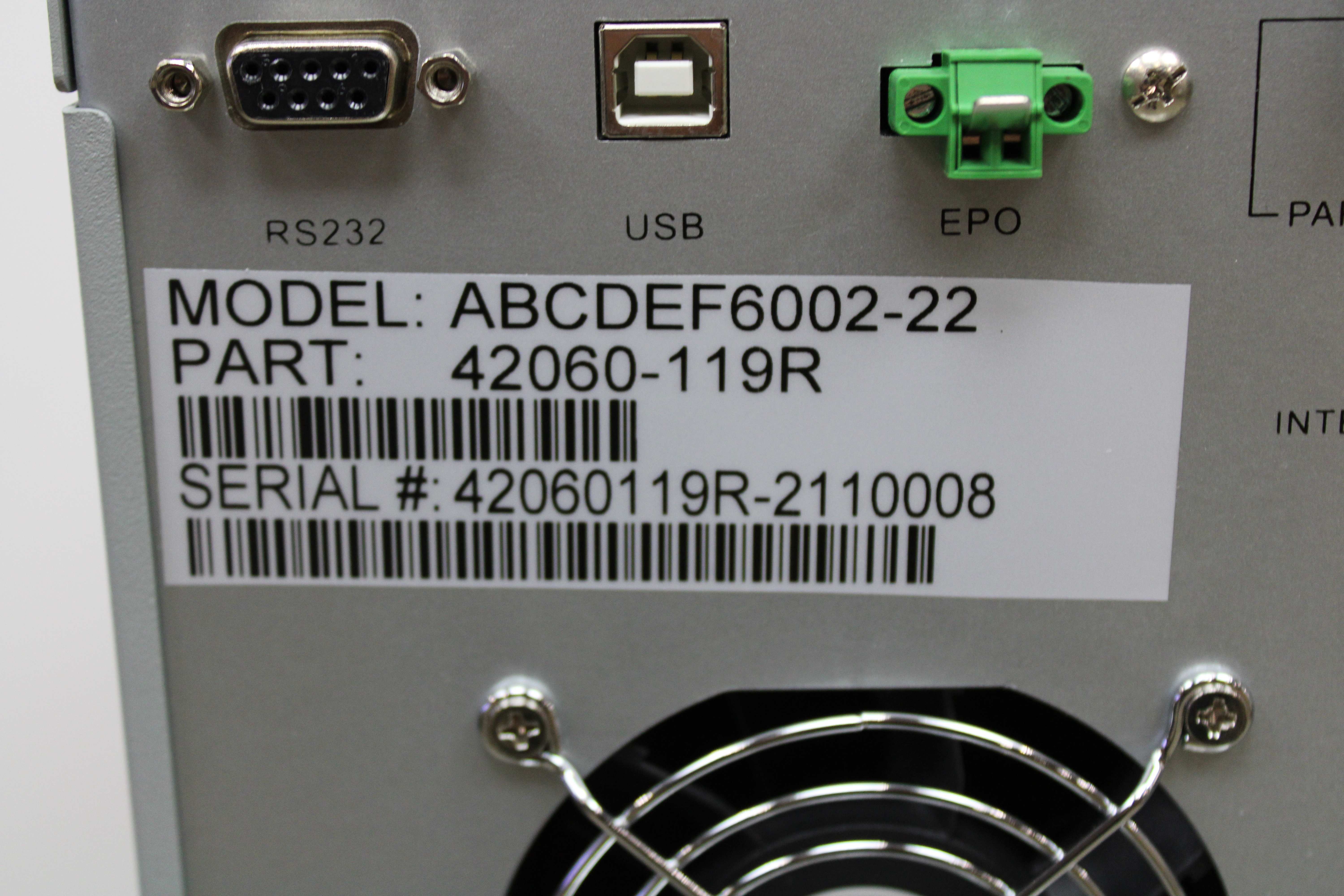 Powervar Security Plus II UPS 6000VA Power Protection Dual Voltage