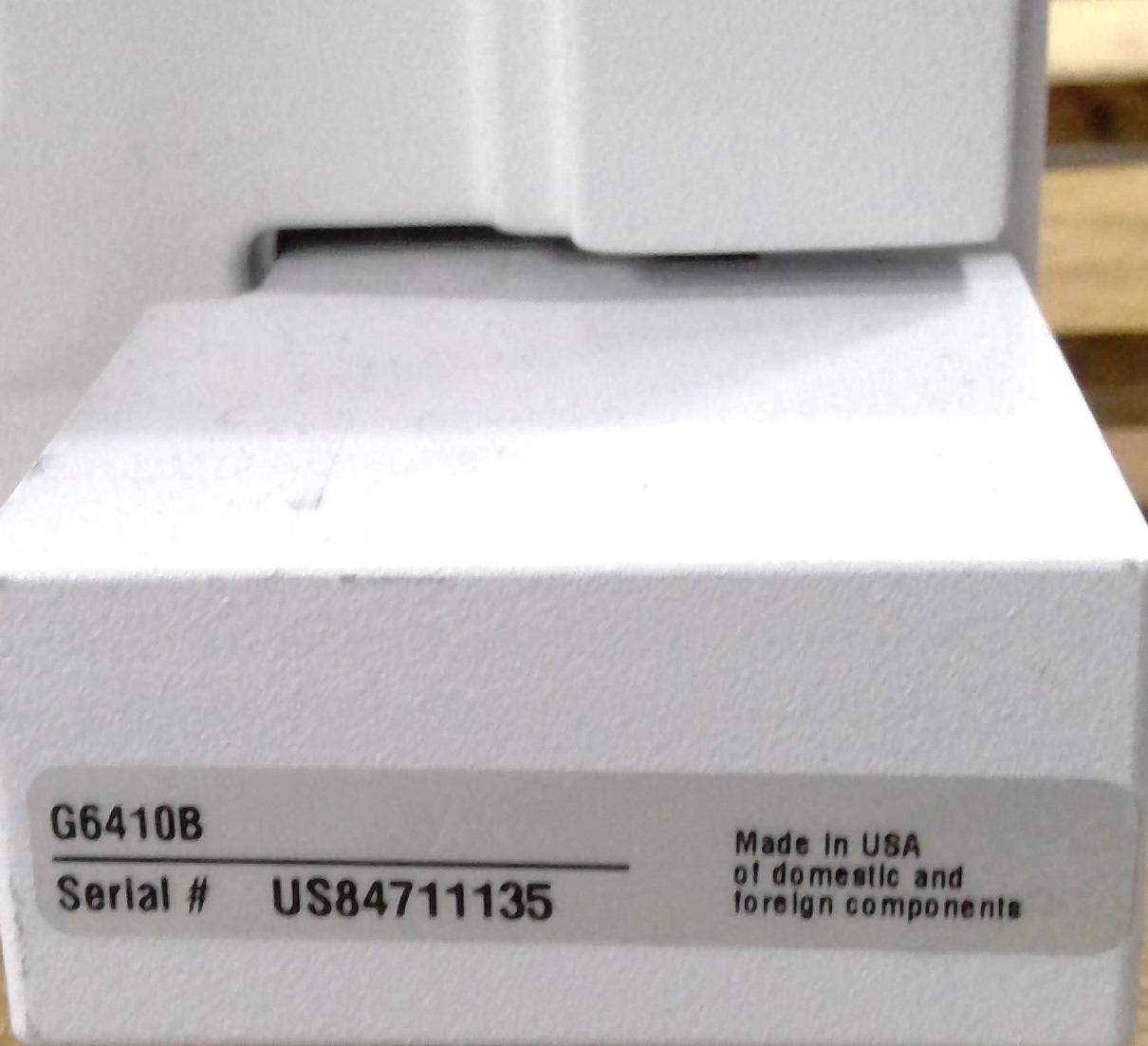 Agilent 6410 Mass Spectrometer LC MS System Includes Computer 6410 Model