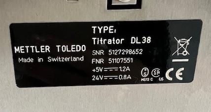 Mettler Toledo Titrator DL38 for Precise Water Determination in Samples