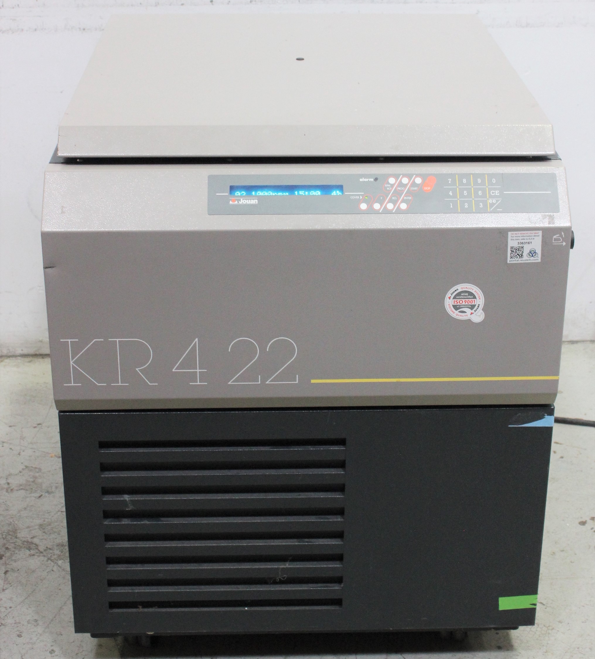 Jouan KR4-22 Refrigerated Centrifuge Floor Model 4900 RPM 230V AS-IS Parts