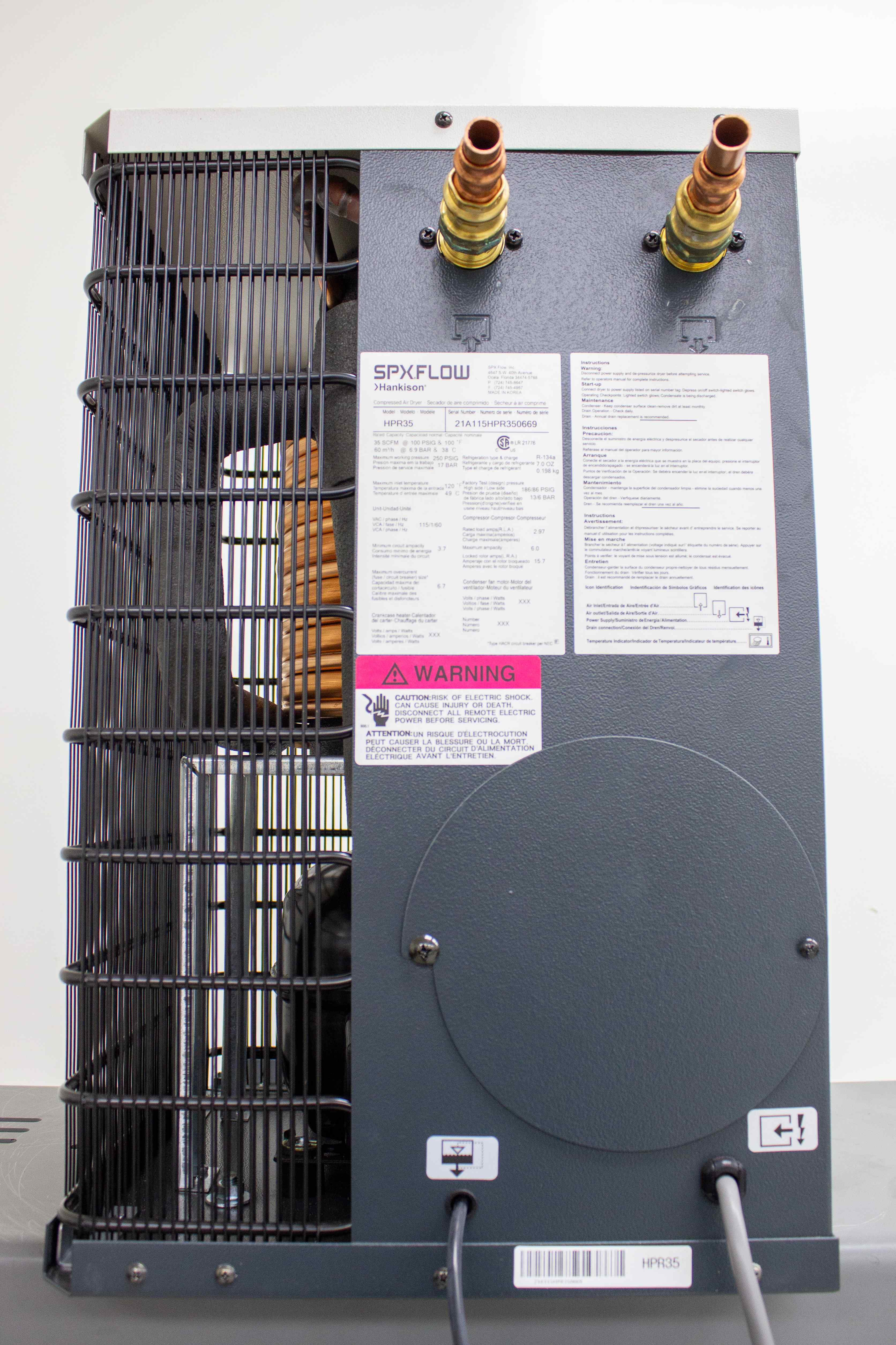 Hankison HPR35 Air Dryer Non-Cycling 35 CFM 120V Includes Tank Installed