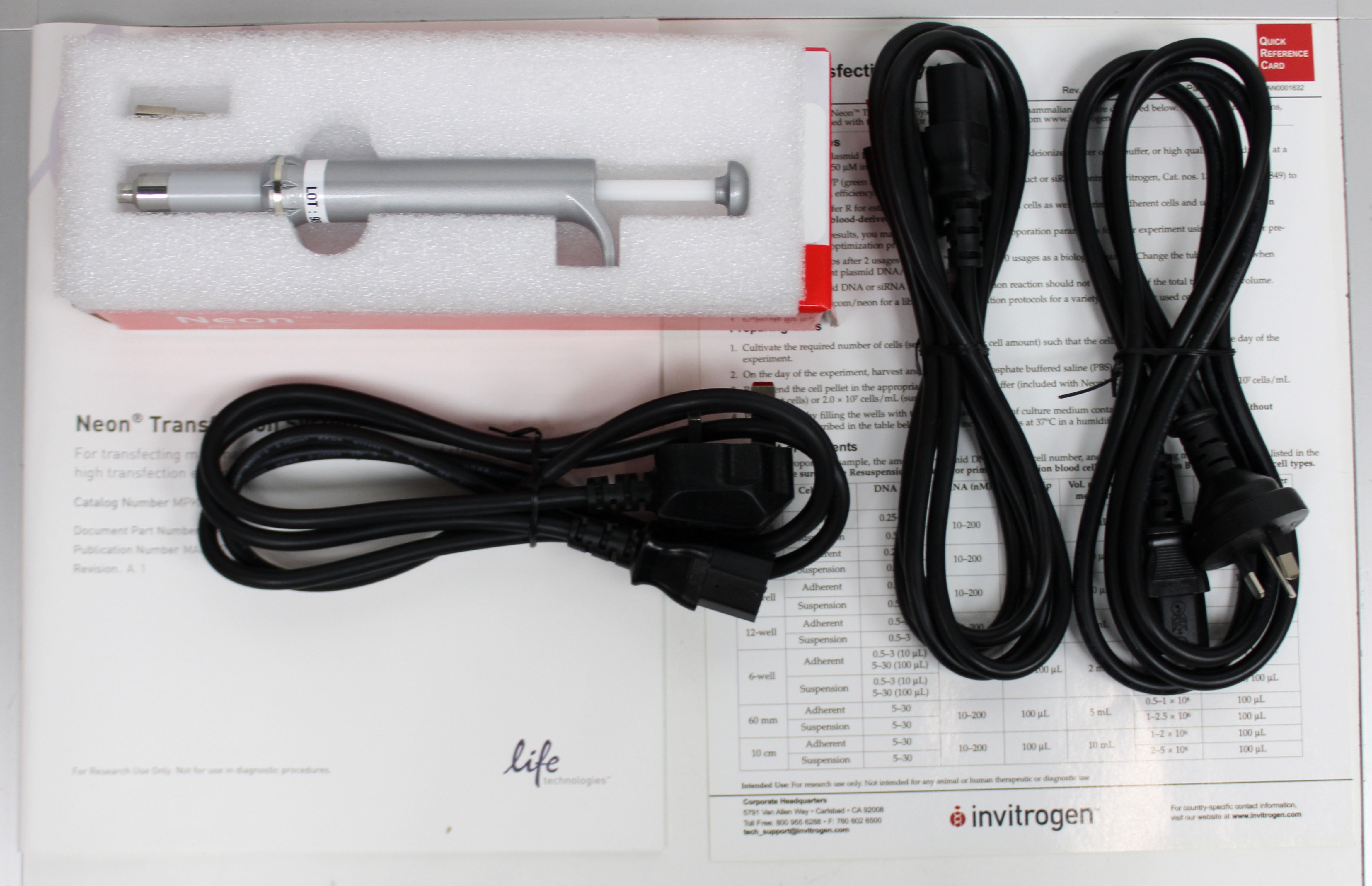 Thermo MPK5000 Neon Transfection System 0.5-2.5kV Stem Cell Transfer