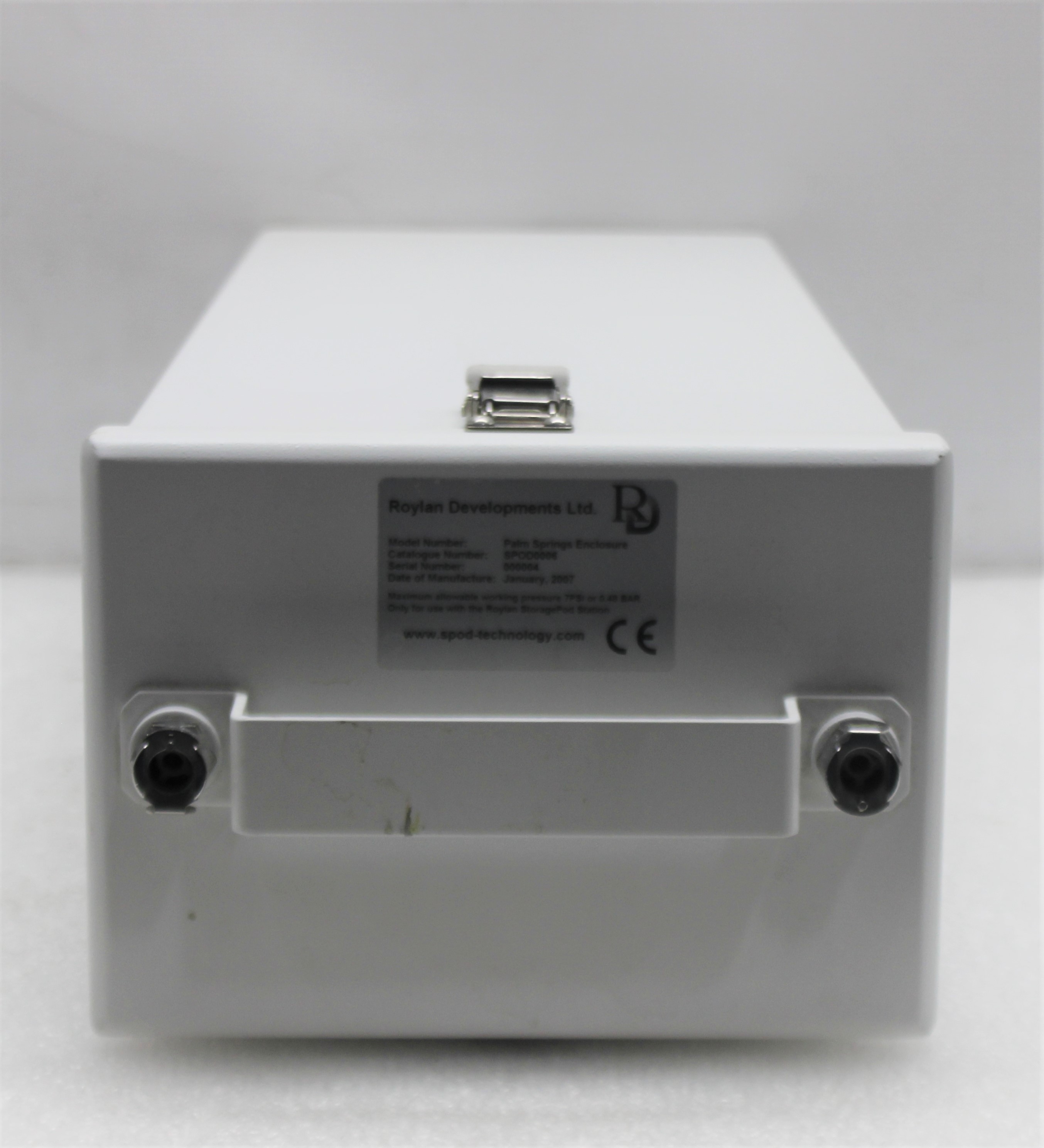 Roylan Palm Springs Enclosure Moisture/Oxygen StoragePod Used 80 Plates 18 Racks