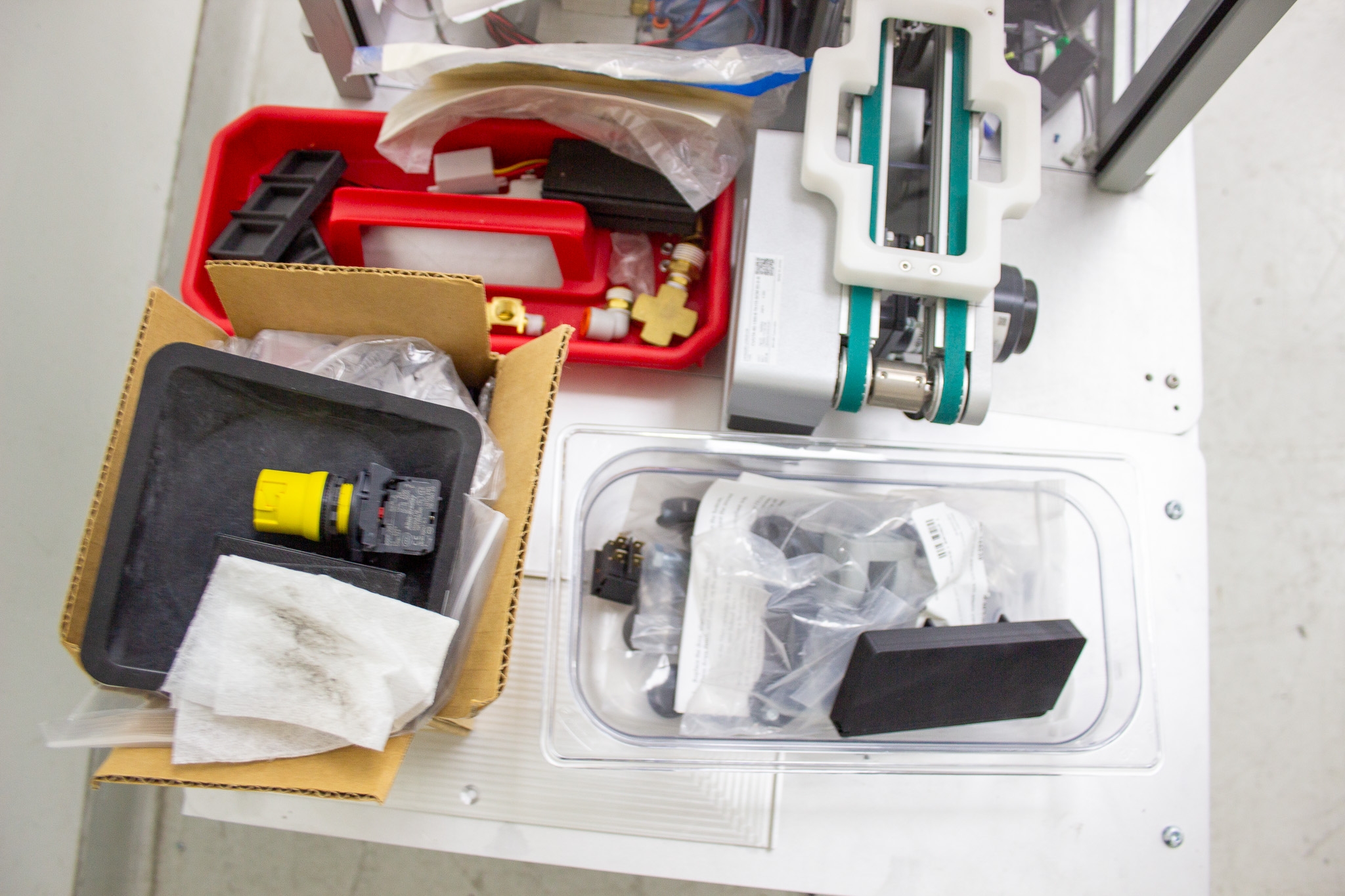 Keyence Misumi Conveyor System Accula Test Cartridge Manufacturing AS-IS Parts