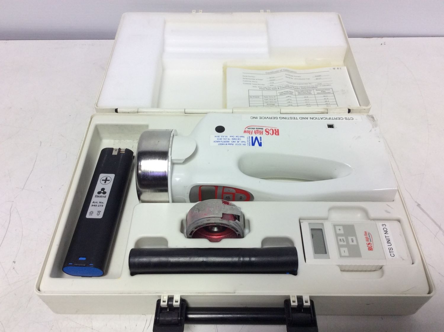 Biotest HYCON Air Sampler RCS High Flow - Salvage for Parts Only