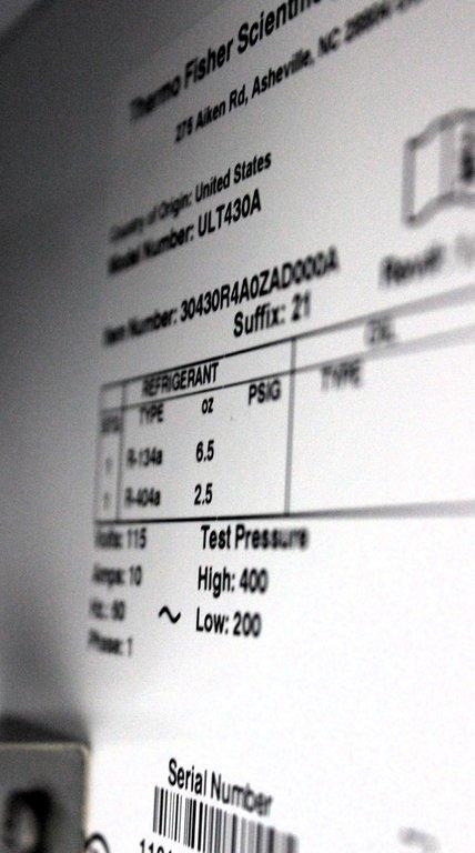 Thermo ULT430A Freezer Undercounter -30C Lab Equipment 115V USA