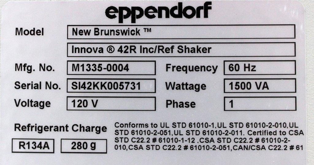 Eppendorf Innova 42R Incubator Shaker Stackable High-Speed Cell Culture