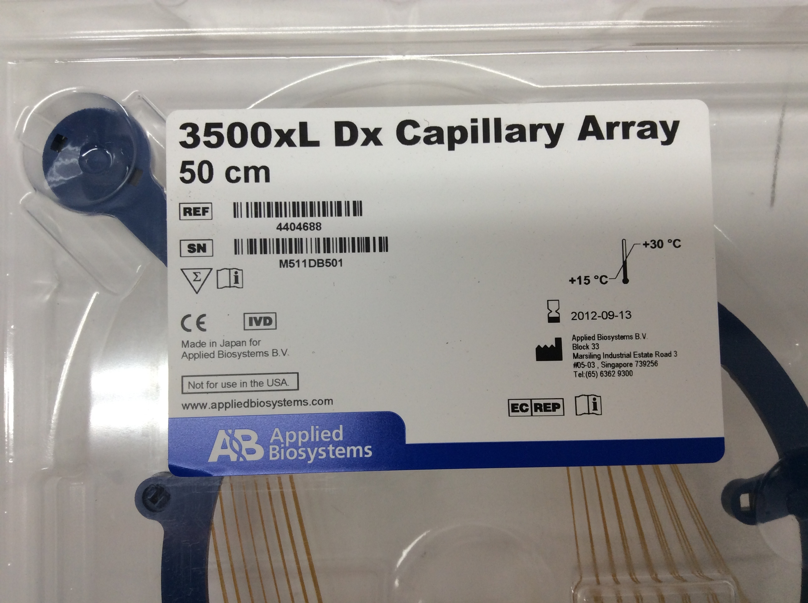 ABI 4404688 Capillary Array 50 cm for 3500xL Dx Genetic Analysis