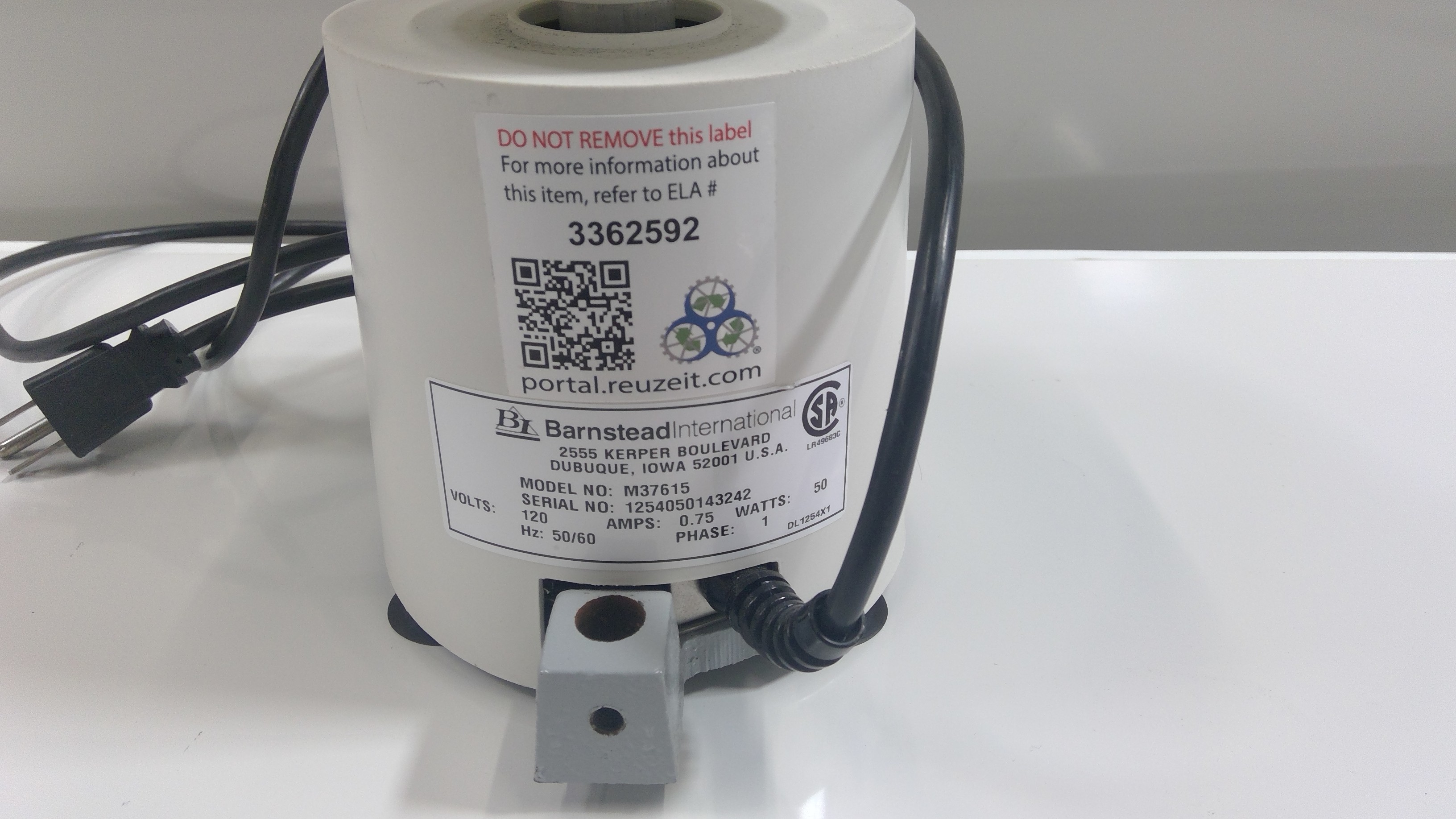 Barnstead M37615 Small Benchtop Equipment Vortexer Used, Speed 100-3000 RPM