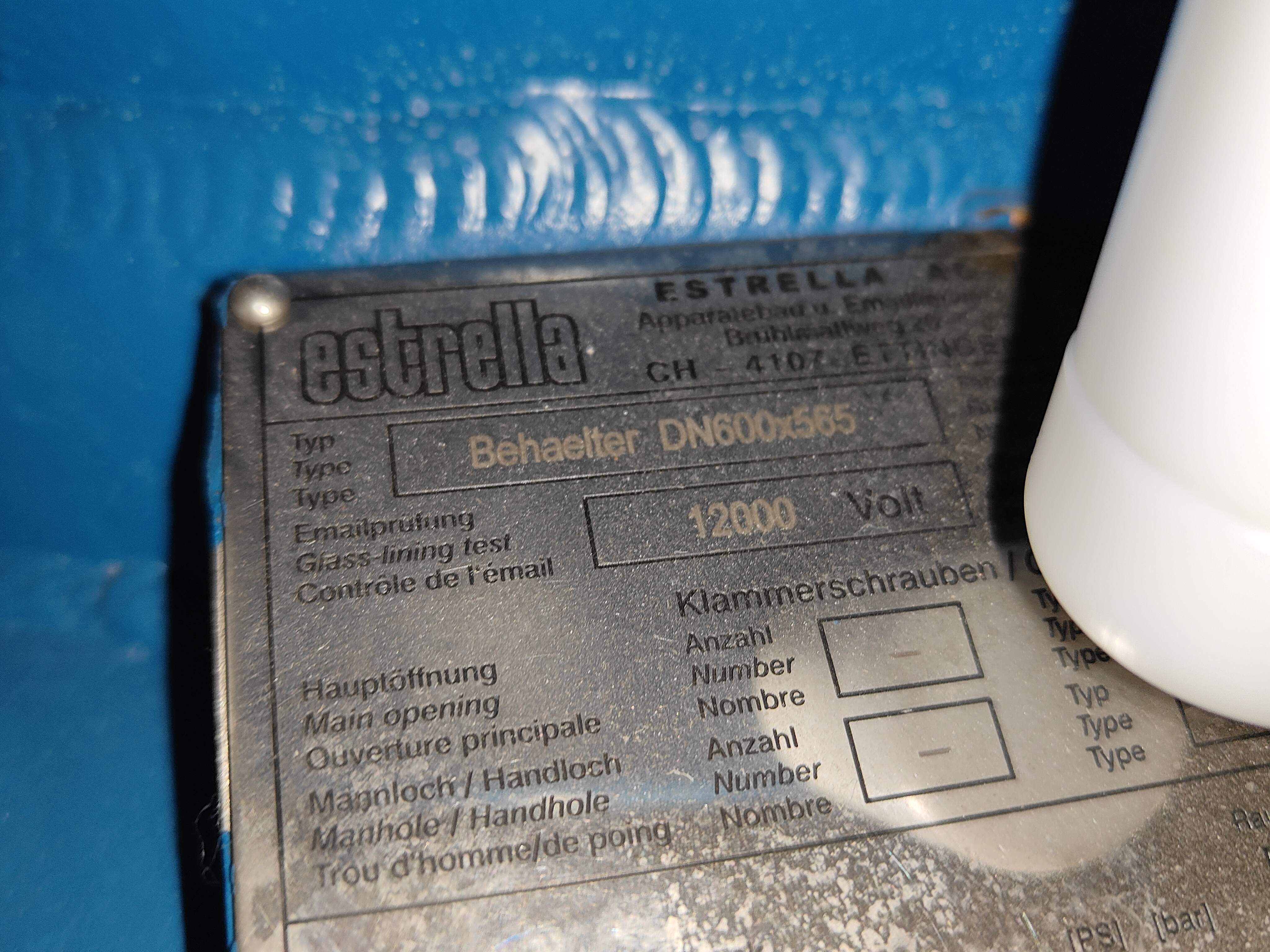 BUCHI Custom Buchi Pilot Plant Evaporator, 243L Reactor, TCU Controlled