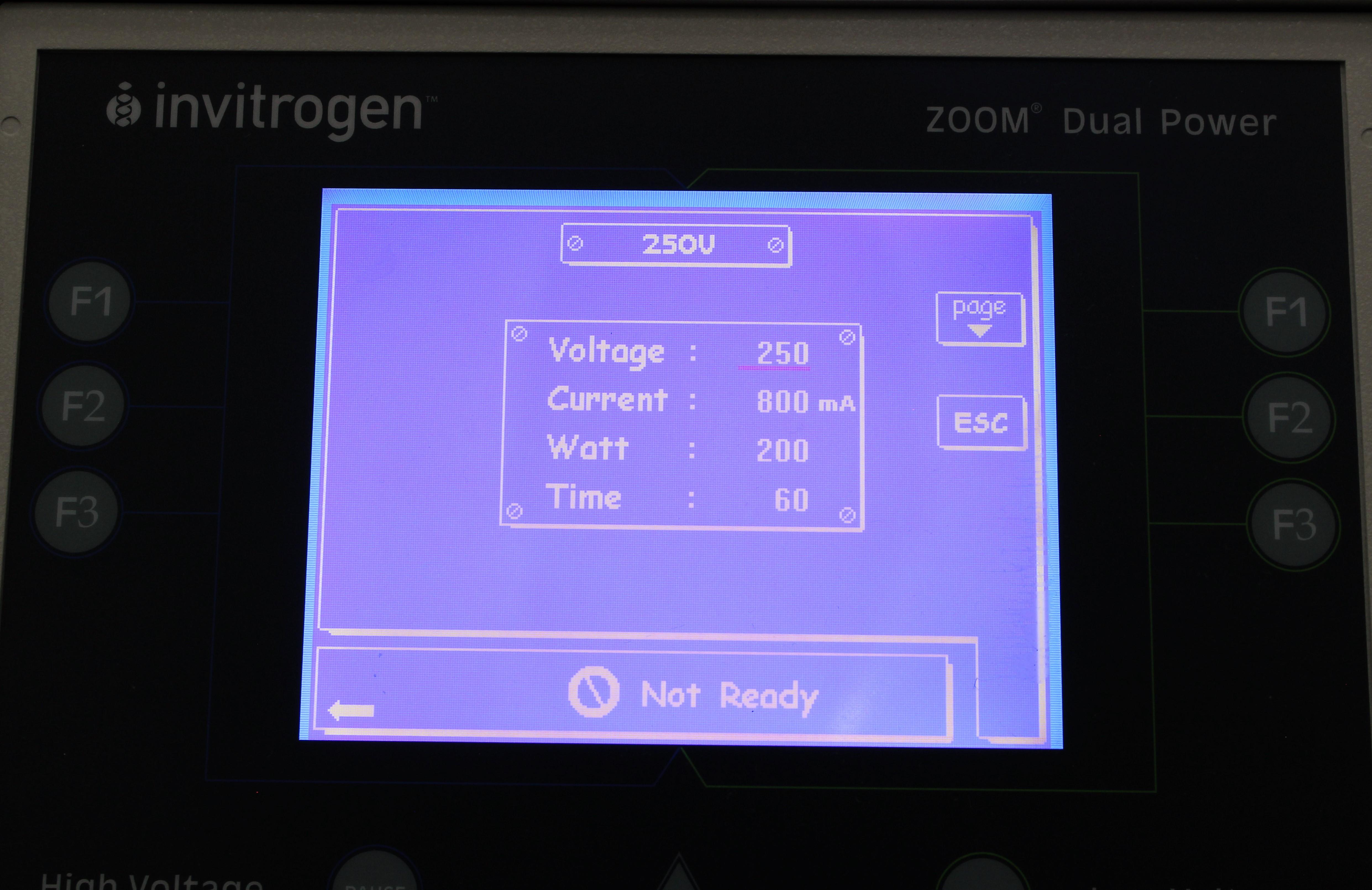 Invitrogen ZP10001 Dual Power Supply Electrophoresis High/Low Voltage
