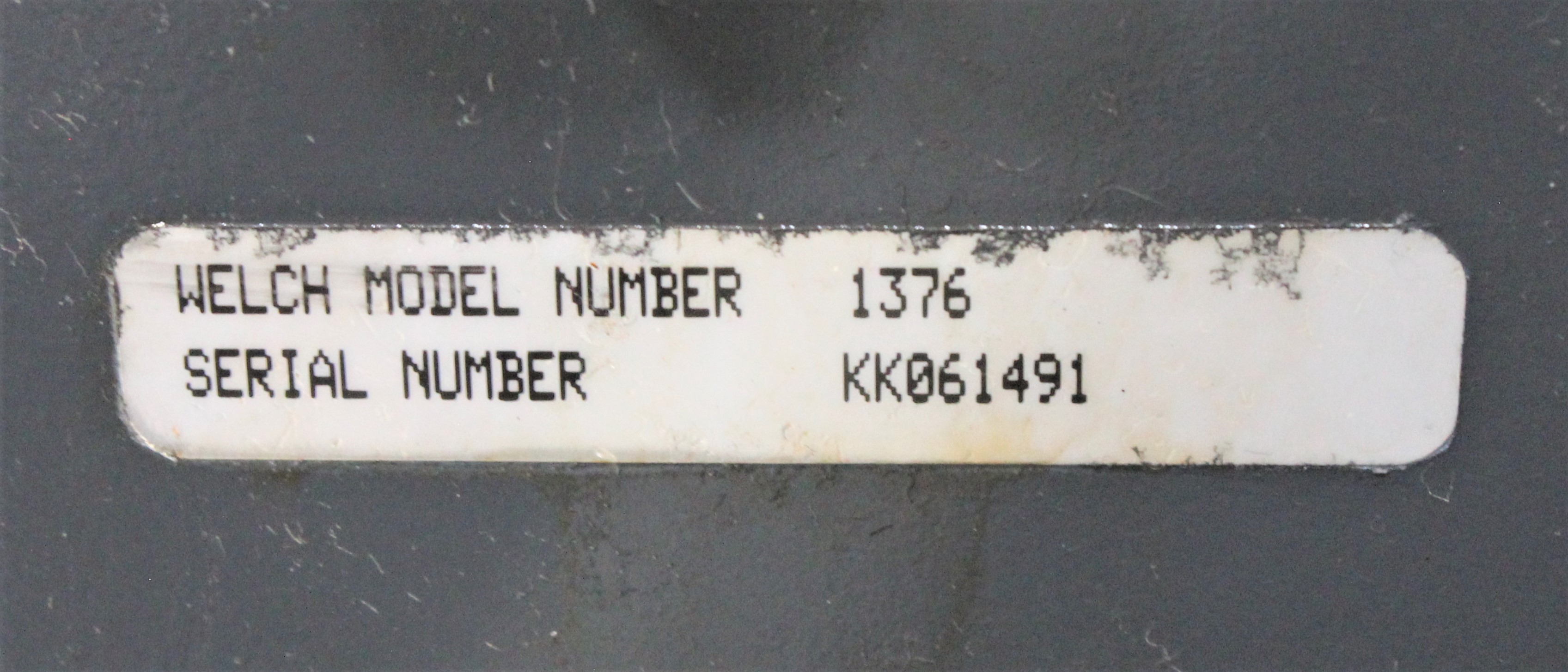 Welch 1376 DuoSeal Vacuum Pump 10.6 cfm 1x10-4 Torr Dual Stage Rotary Vane