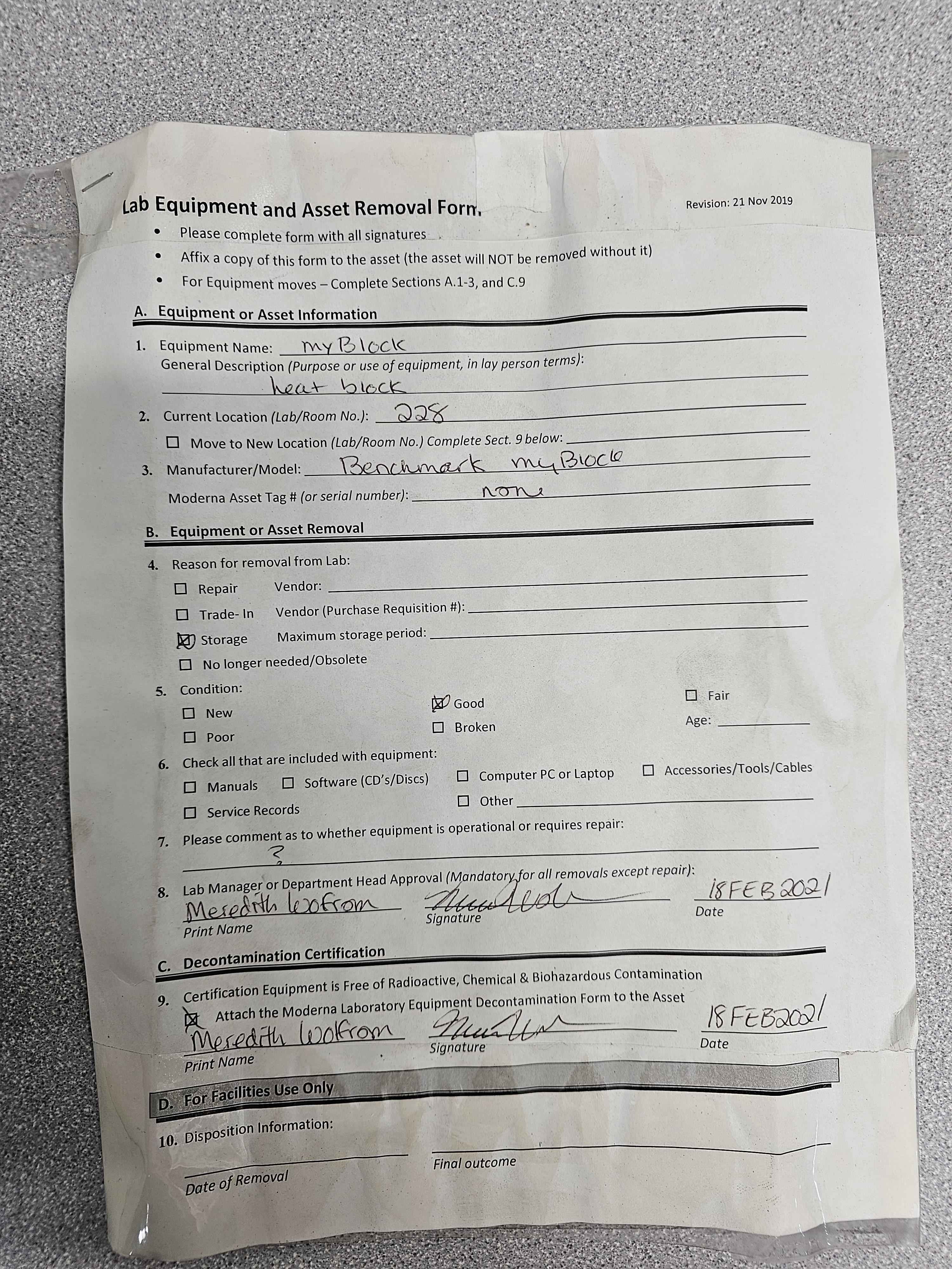 Benchmark Scientific BSH5002 Dry Bath Incubator Block Heater Temp Control