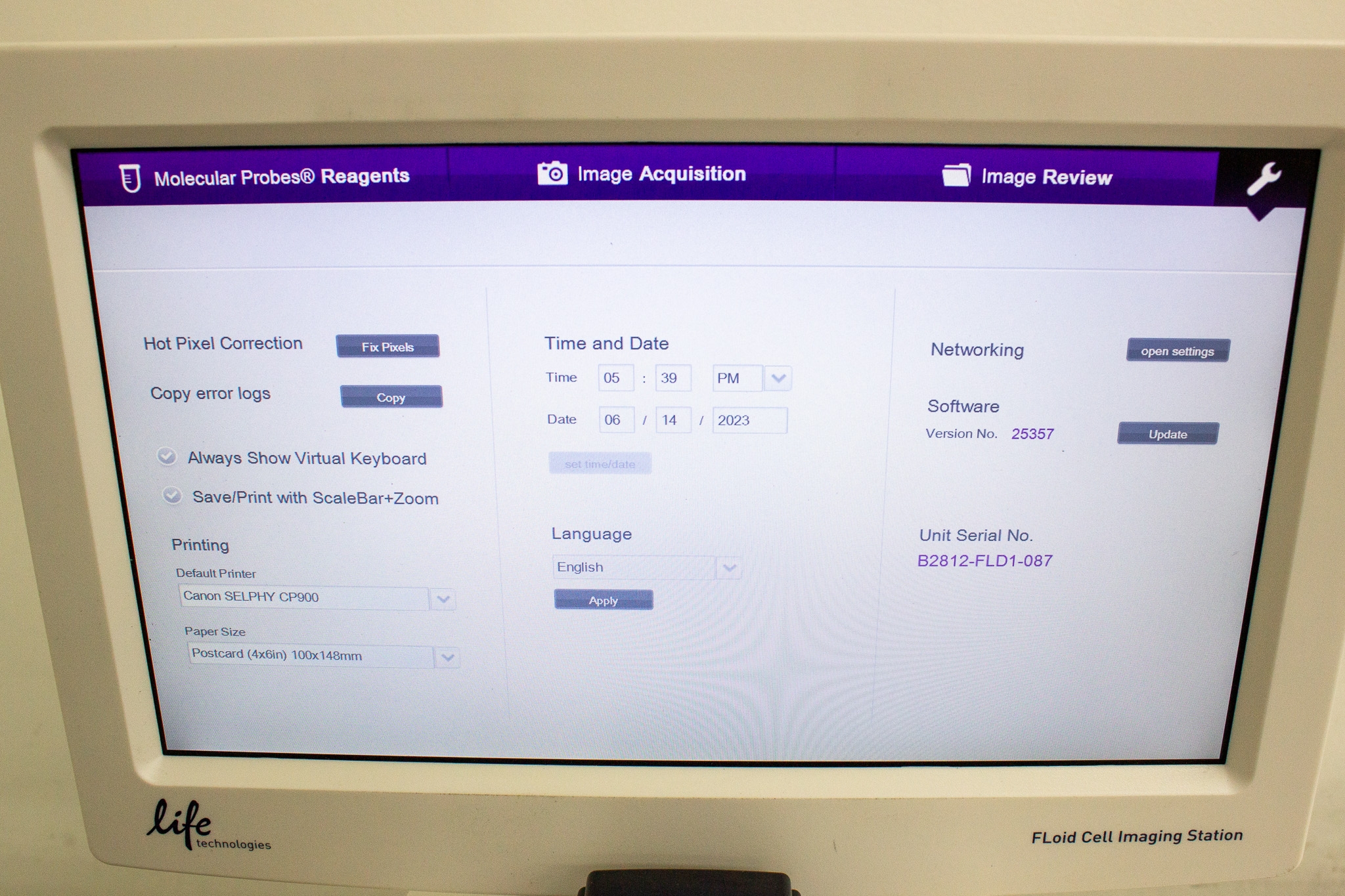 LifeTech FLoid Imager Cell Imaging Station Fluorescent Benchtop User-Friendly