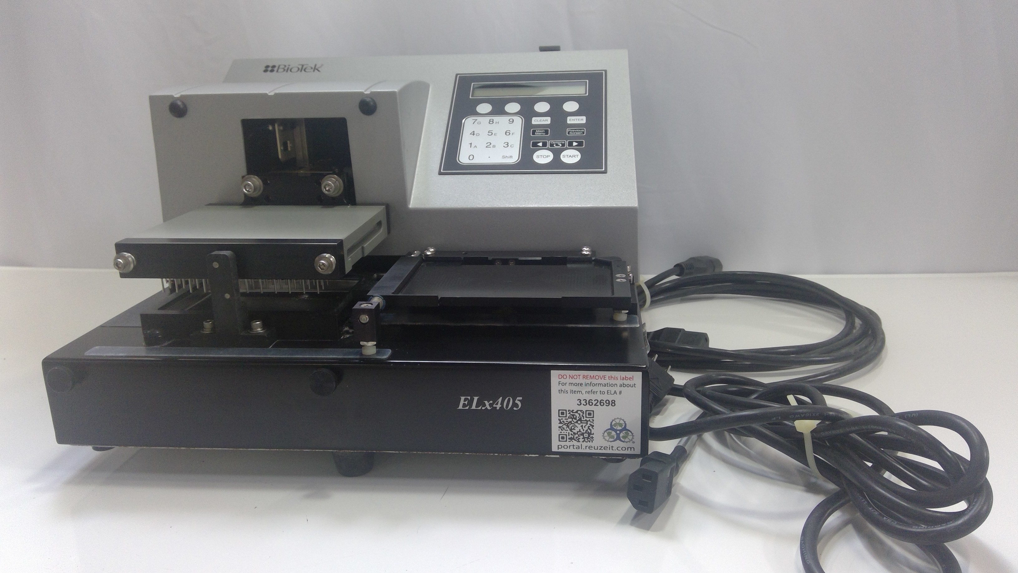 Bio-Tek ELx405 Plate Washer for 96 Well Plates with Shaking and Cleaning