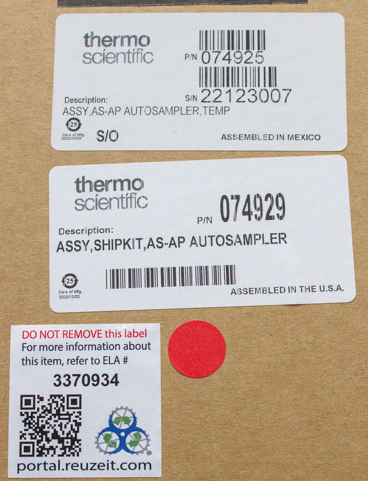 Thermo Dionex AS-AP Autosampler Ion Chromatography 81 Vial Capacity New