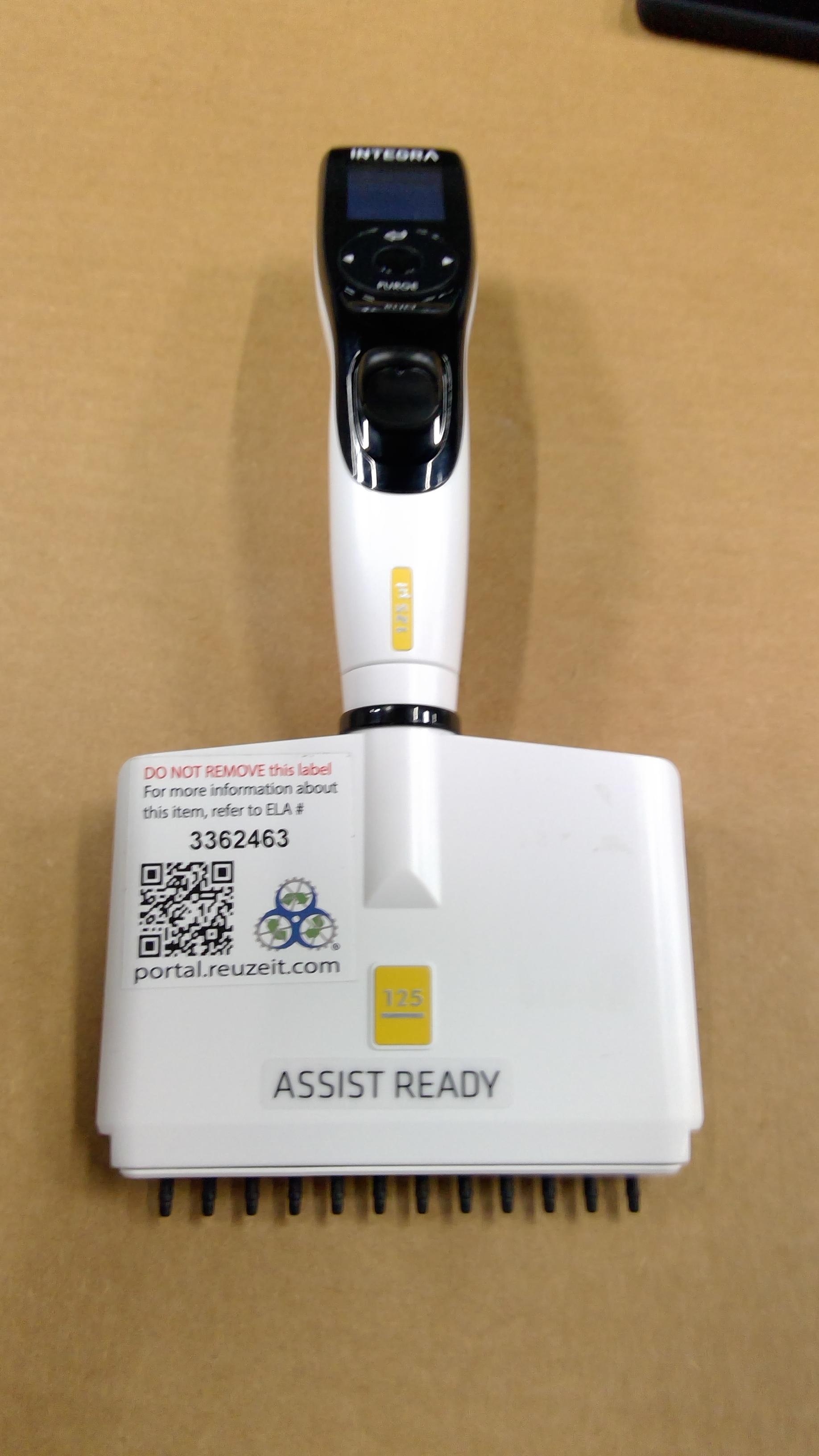 Integra Voyager Electronic Pipette 125ul Single Channel Used