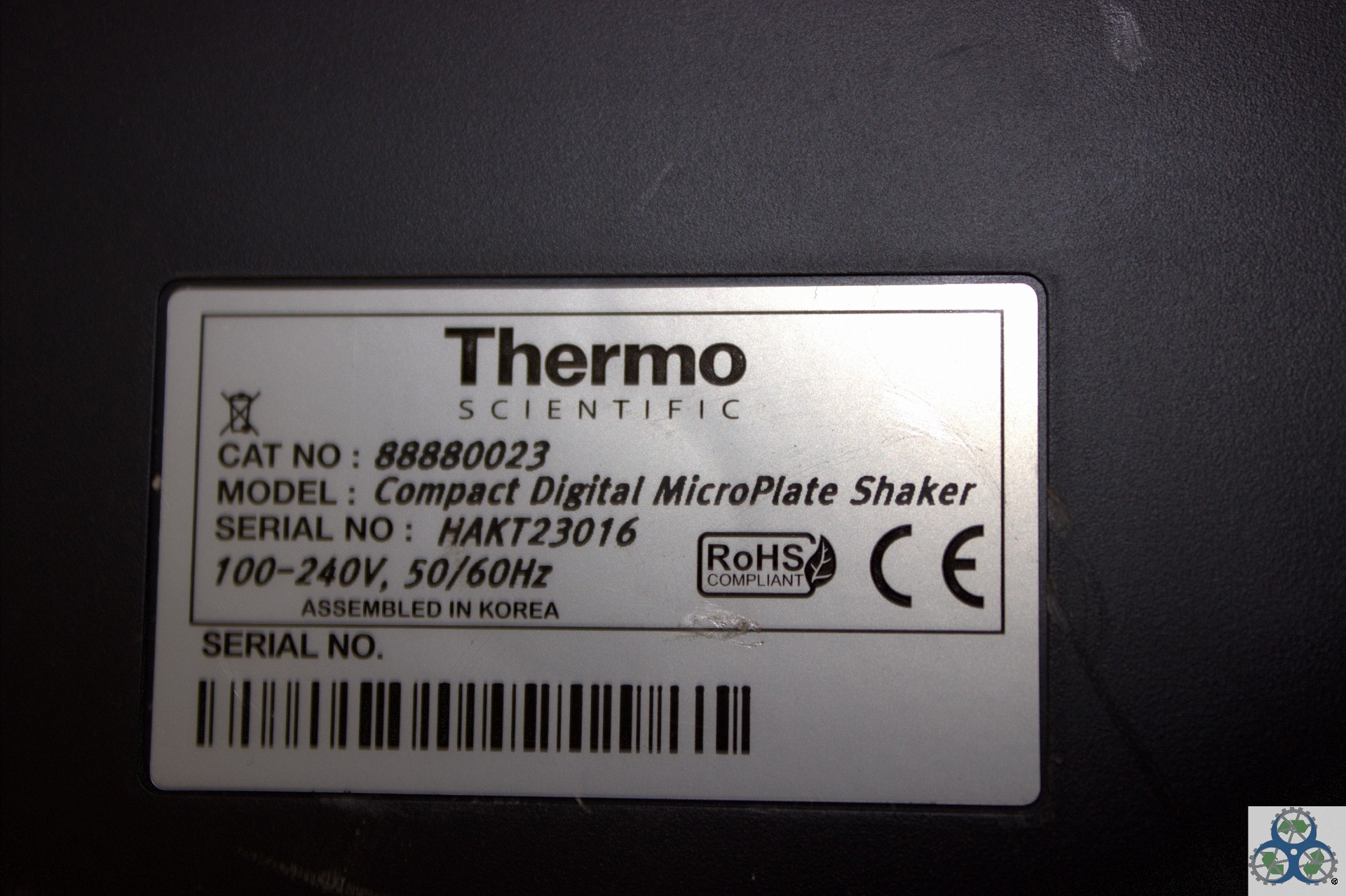 Thermo Compact Digital Microplate Shaker, 4 Plate Capacity, 60C, 1200RPM, Used