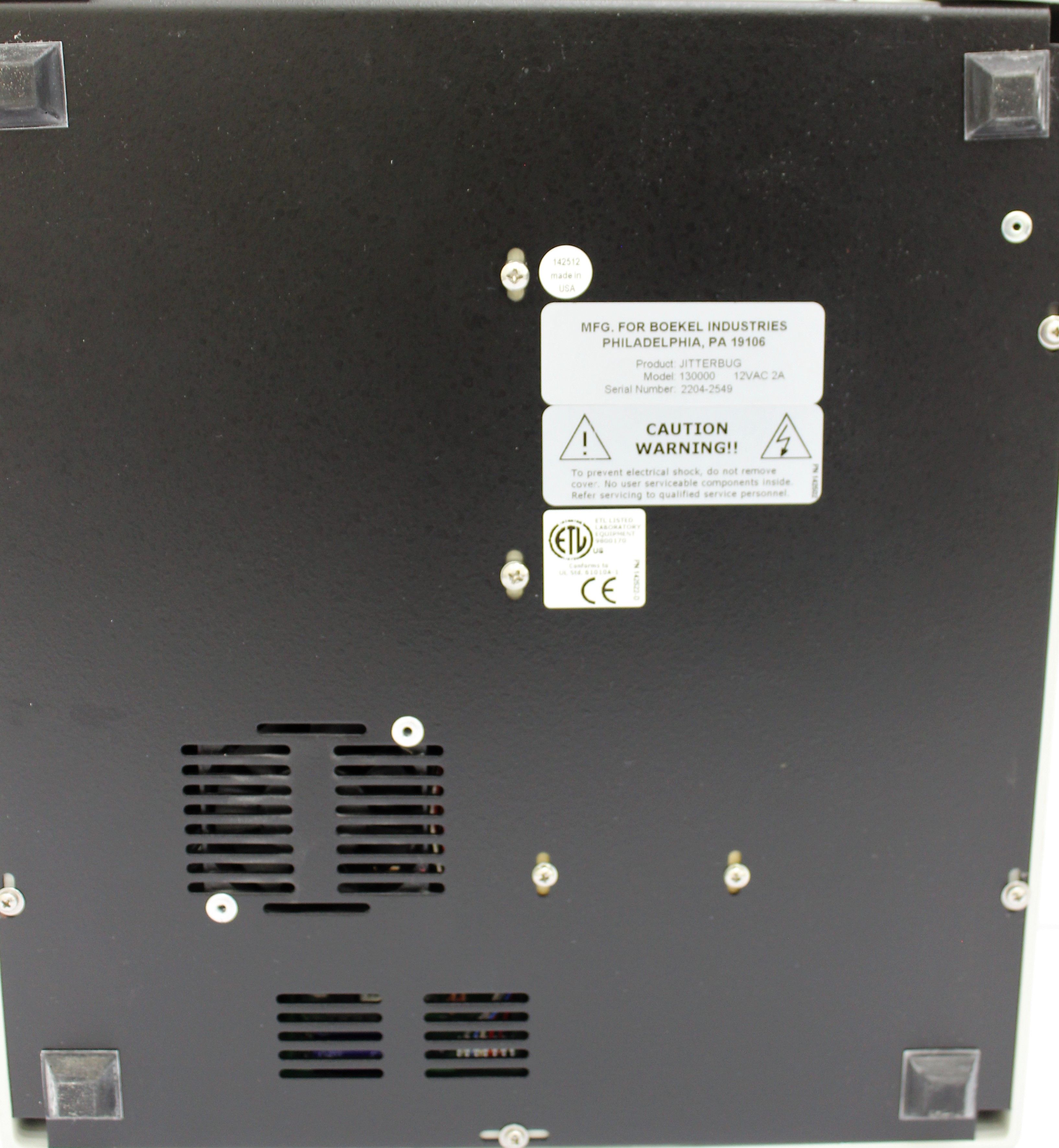 Boekel 130000 Jitterbug Incubated Shaker 1500 RPM Temp Control 40C