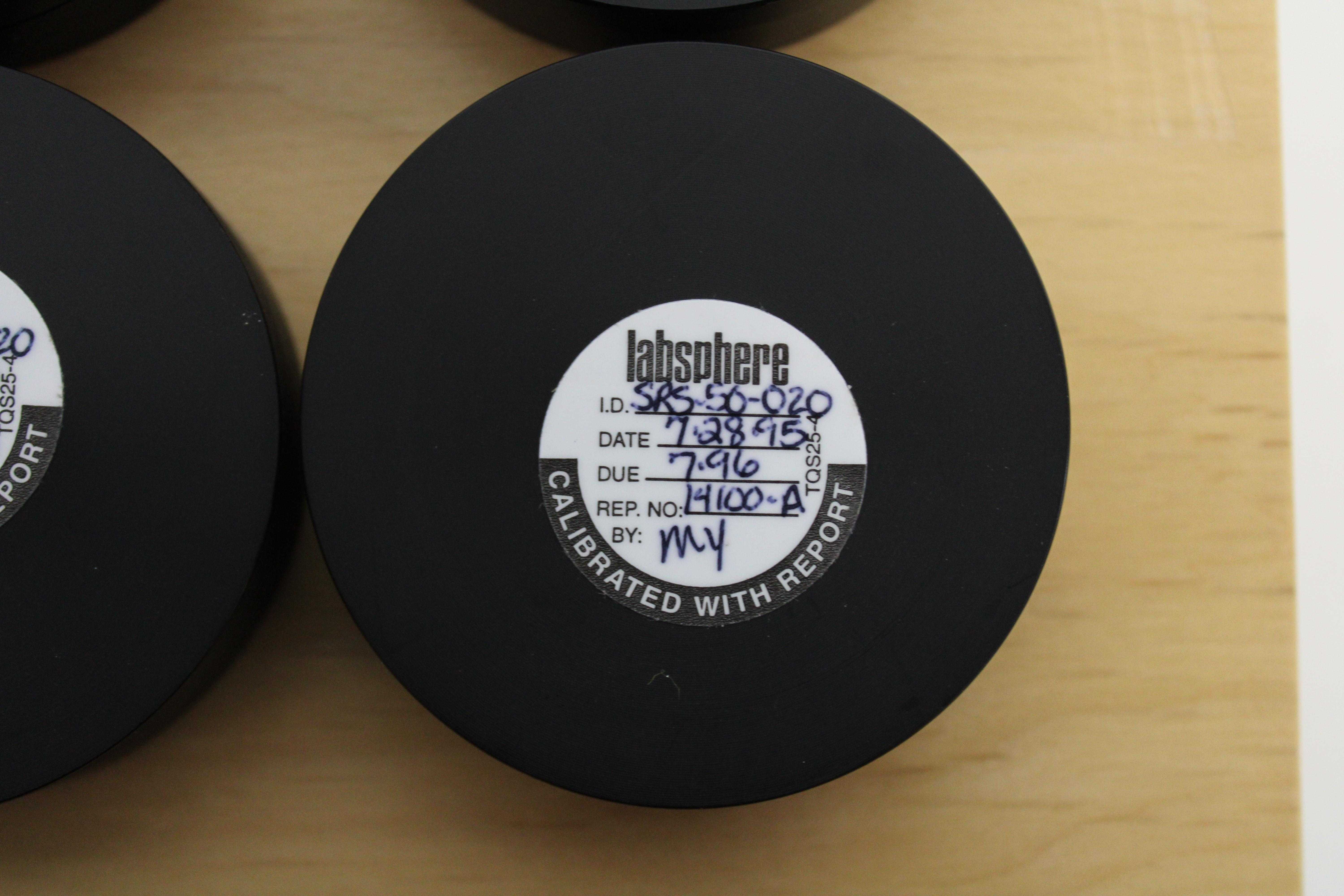 Labsphere Reflectance Standard SRS Used for Spectrophotometry UV-VIS-NIR