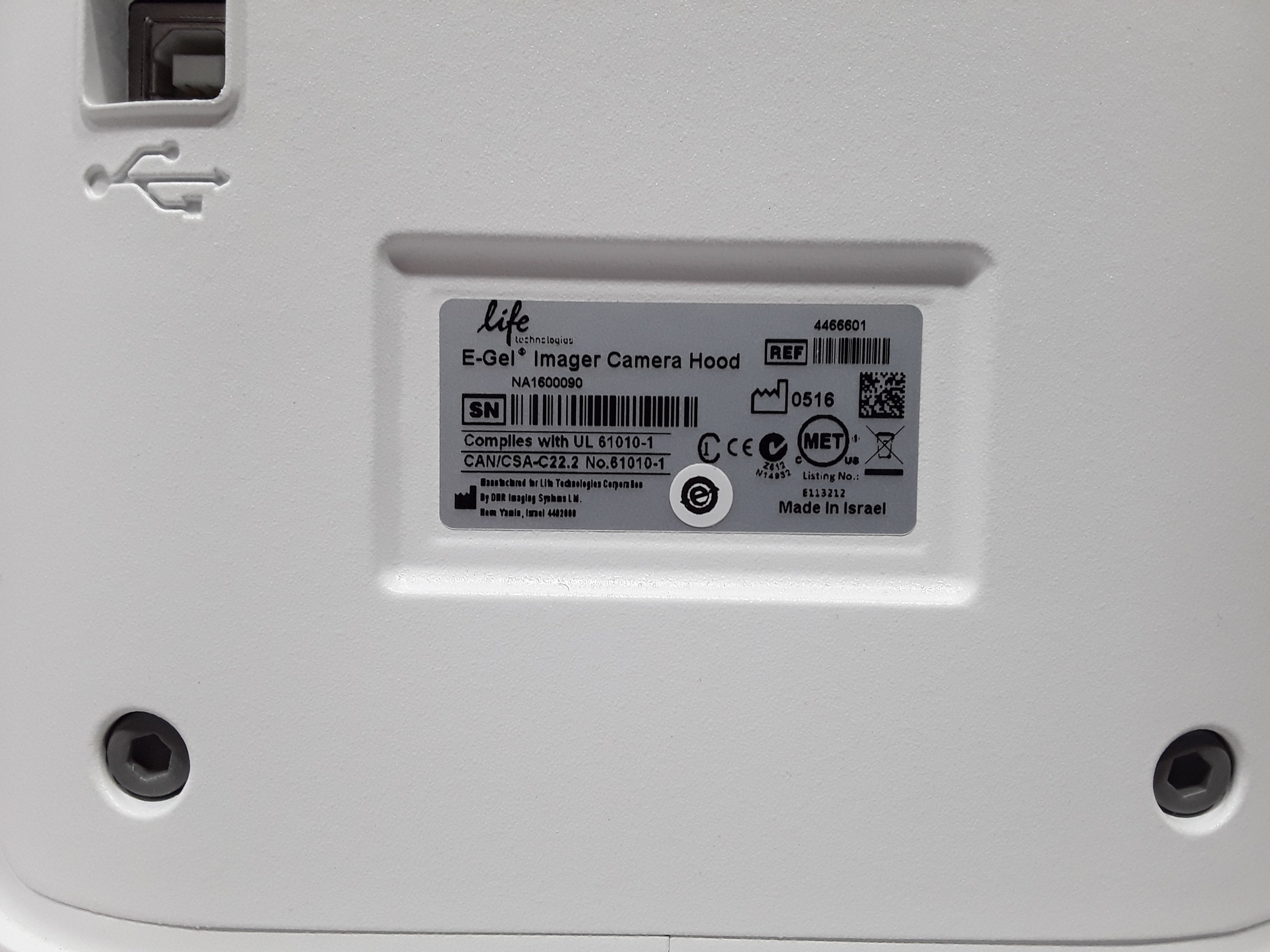 Life Technologies E-Gel Imager Electrophoresis High-Res Camera 8x10cm Gel