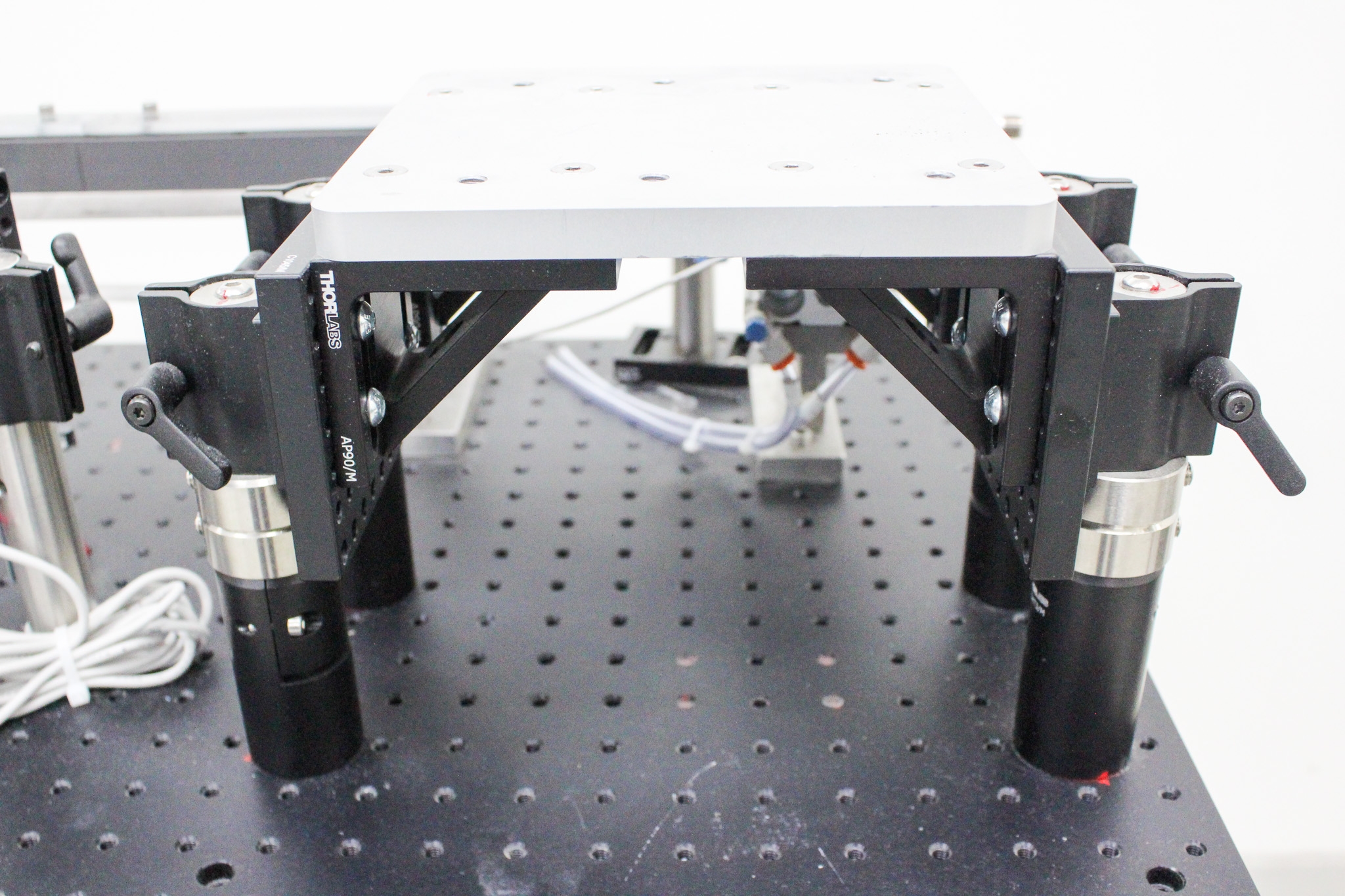 BASE Custom Optical Cart Analytical Accessory with Breadboard on Casters