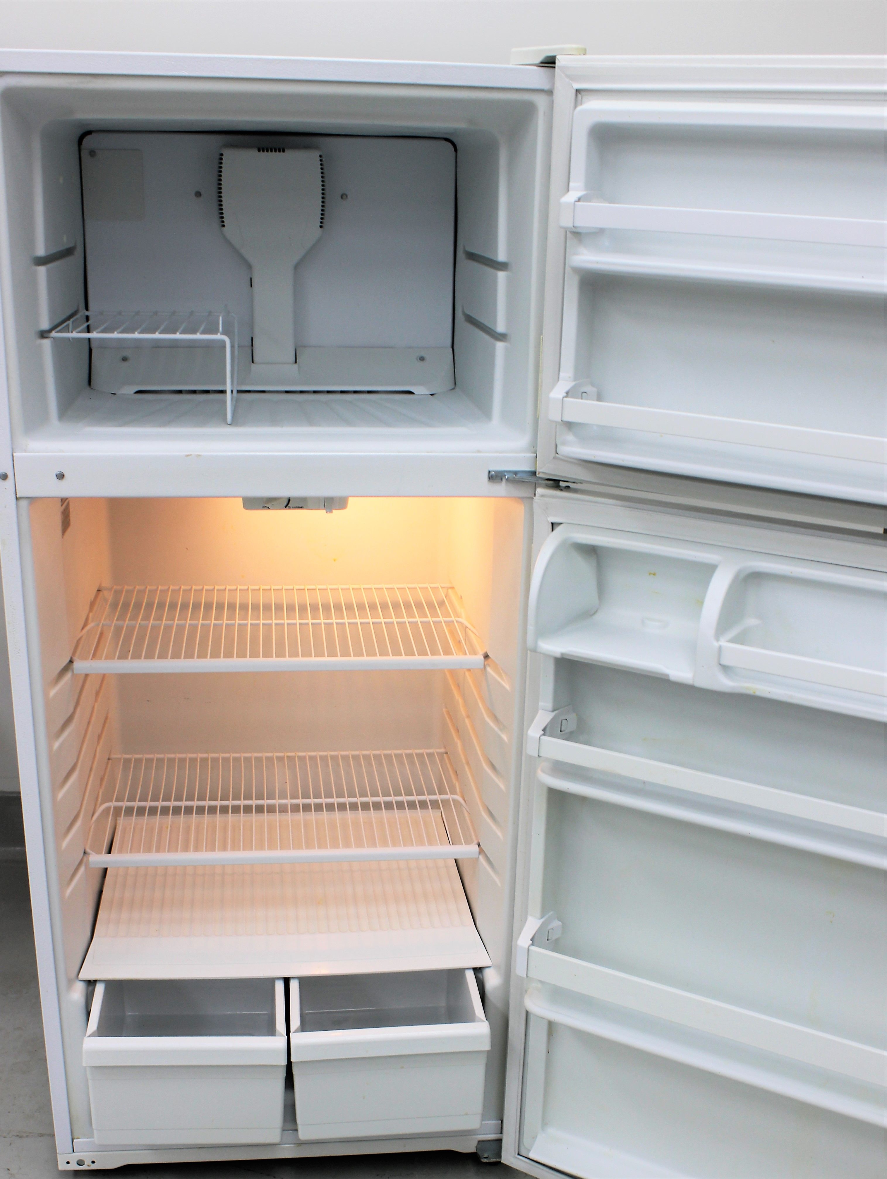 杉崎ページ③ Kirkland ST14CKXSQ00 Refrigerator 18 Cu Ft with Top Freezer 120V