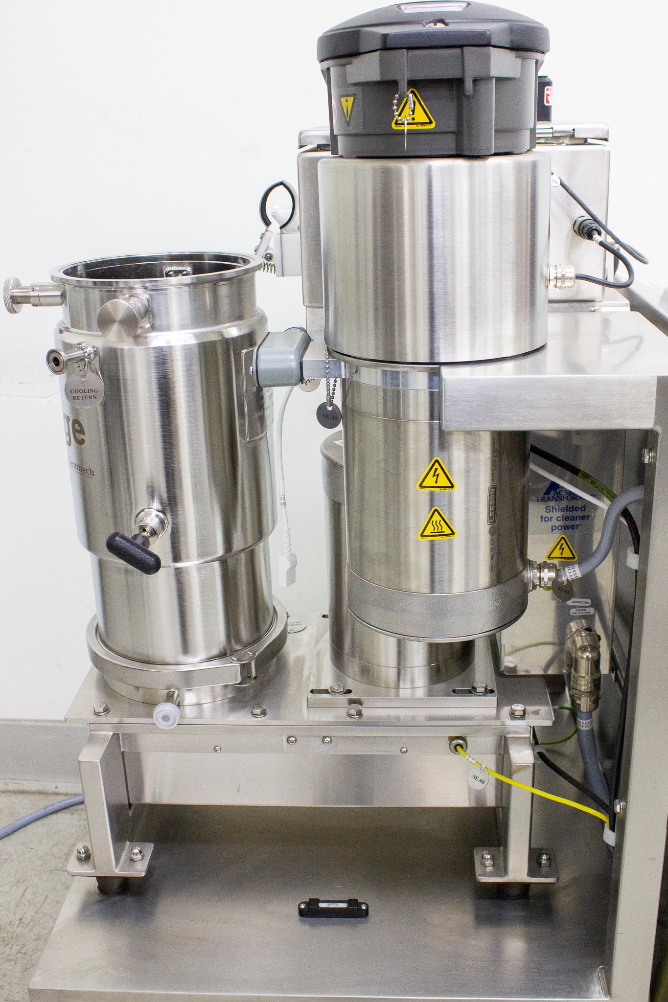 Pneumatic UniFuge Pilot Single-Use Centrifuge 1.8L 4L/min Used Biotech