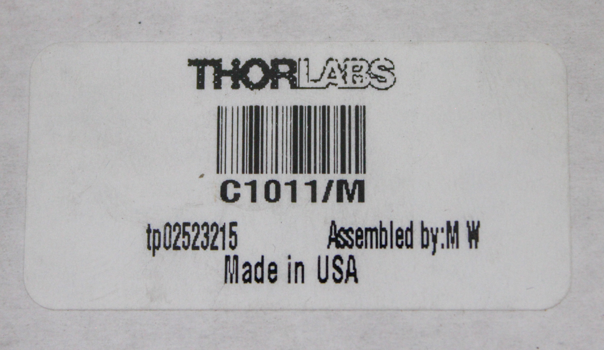 THORlabs C1011M Accessories Optical Mounting Stability Used