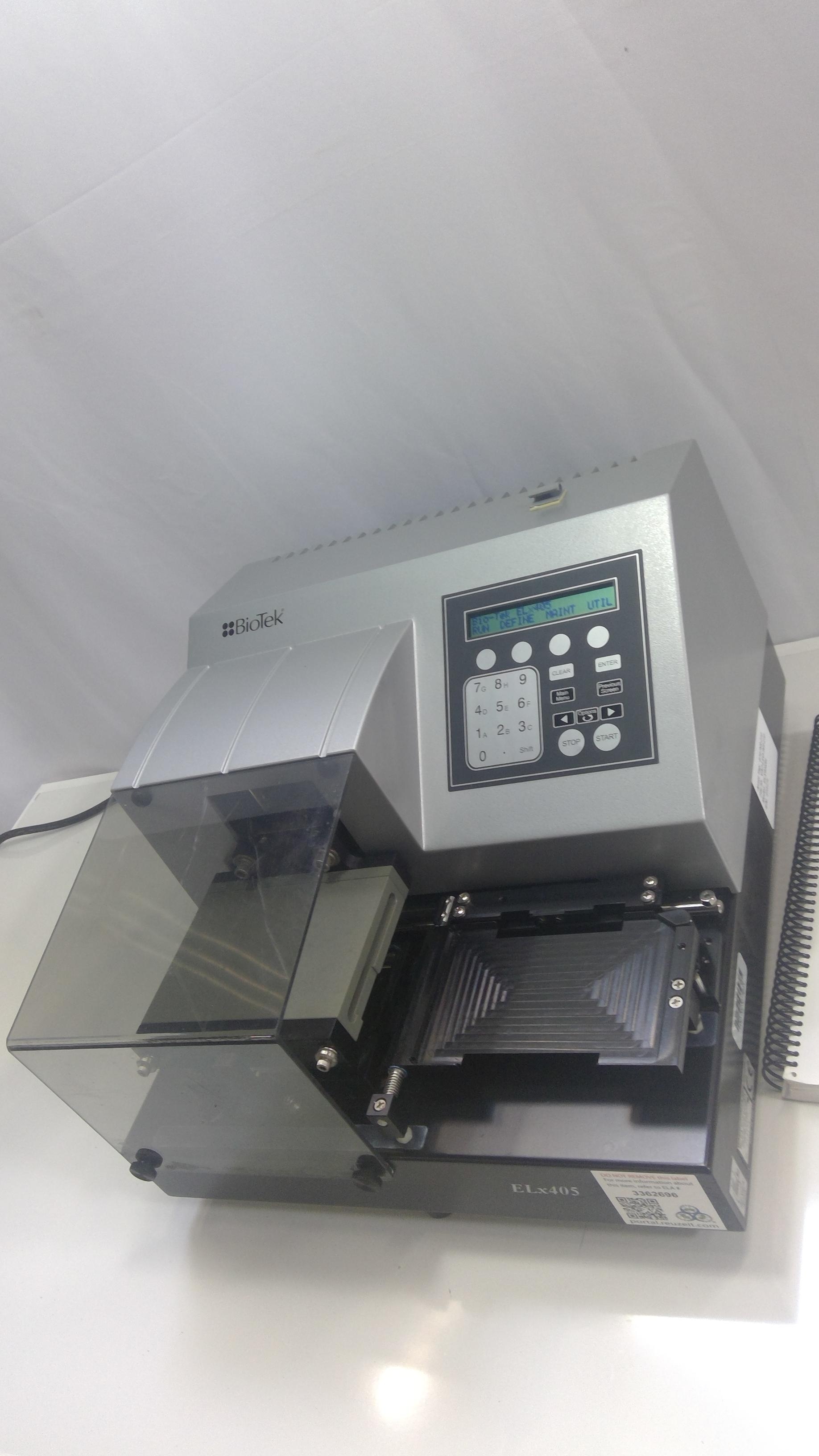BioTek ELx405 Plate Washer Liquid Handling Microplate 96 Well Overflow HTS
