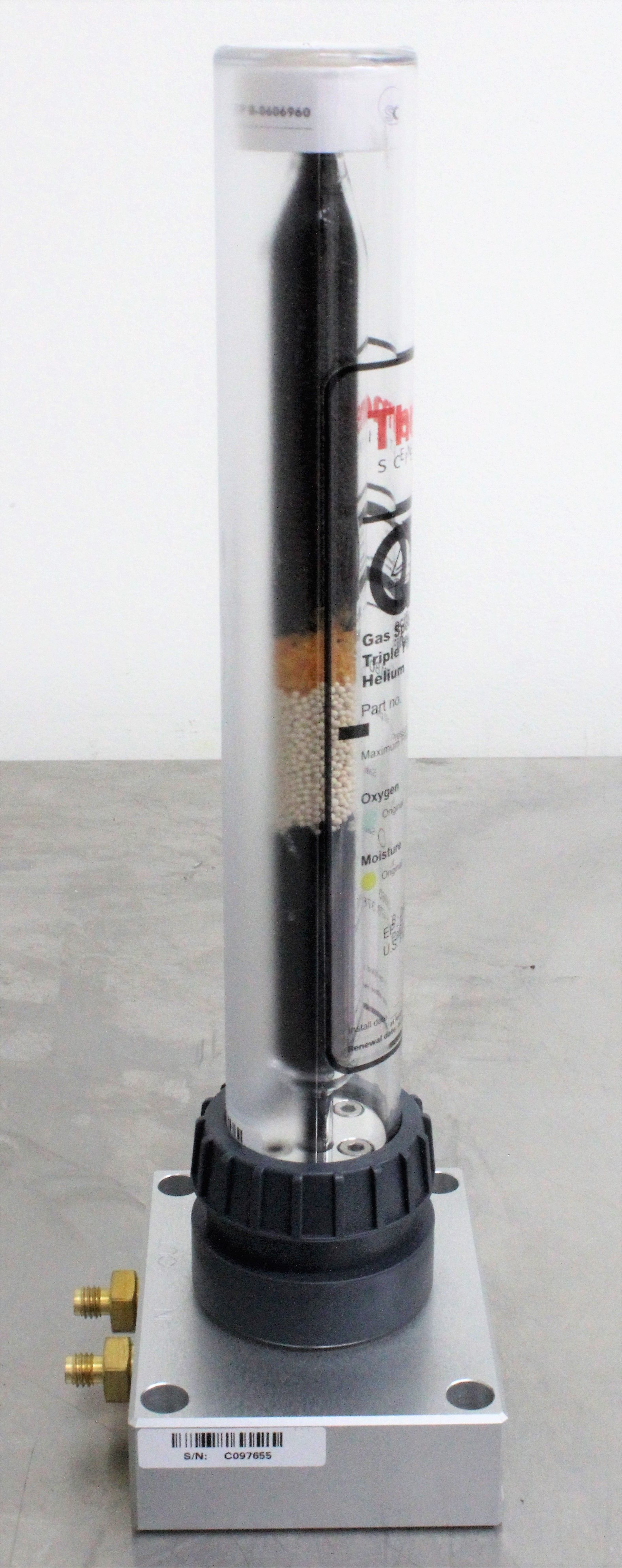Thermo Baseplate 60180-825 GC MS Indicating Filter Moisture Oxygen HCs