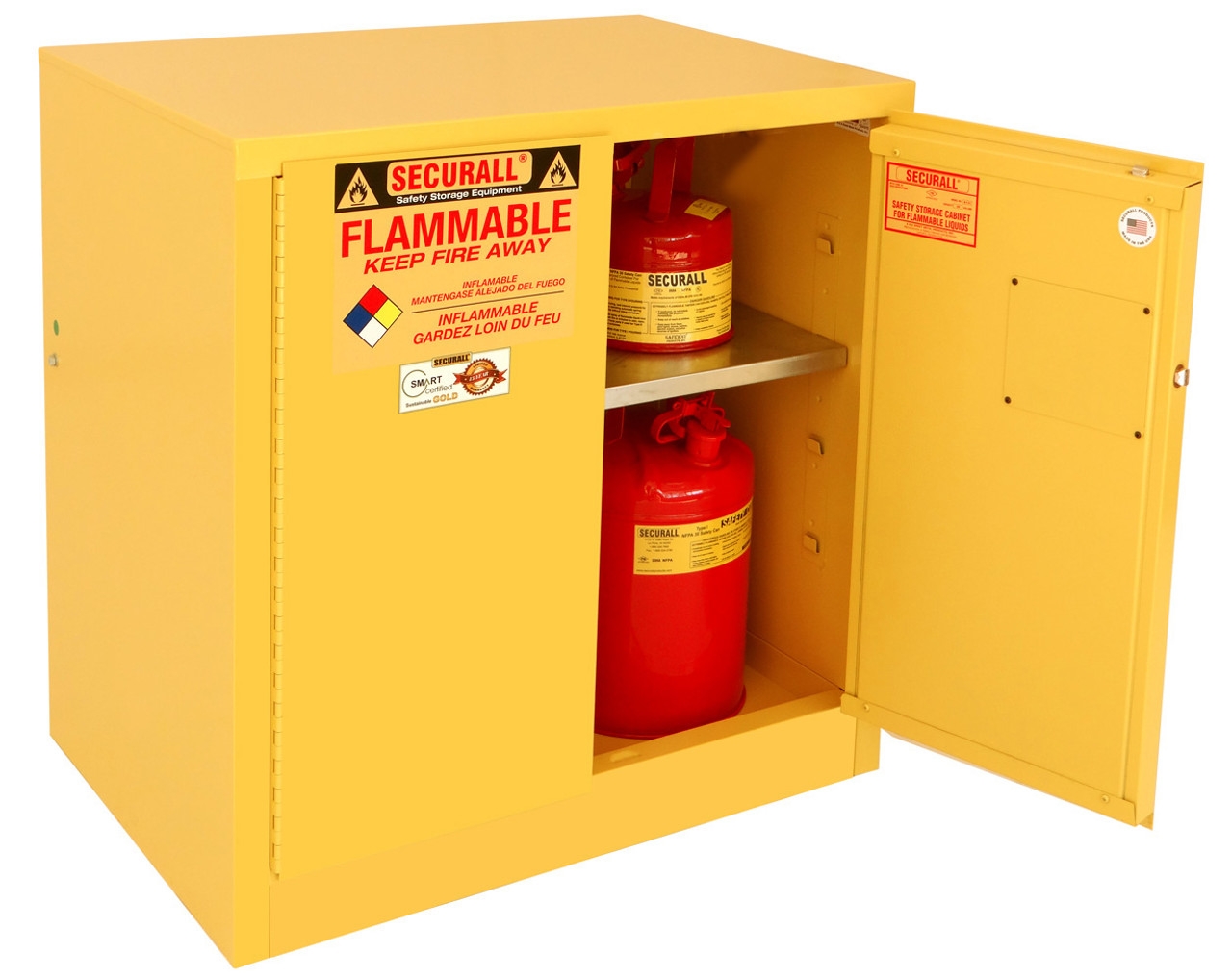 Securall SA-A13 Safety Cabinet Flammable Storage 30 Gal OSHA NFPA Compliant