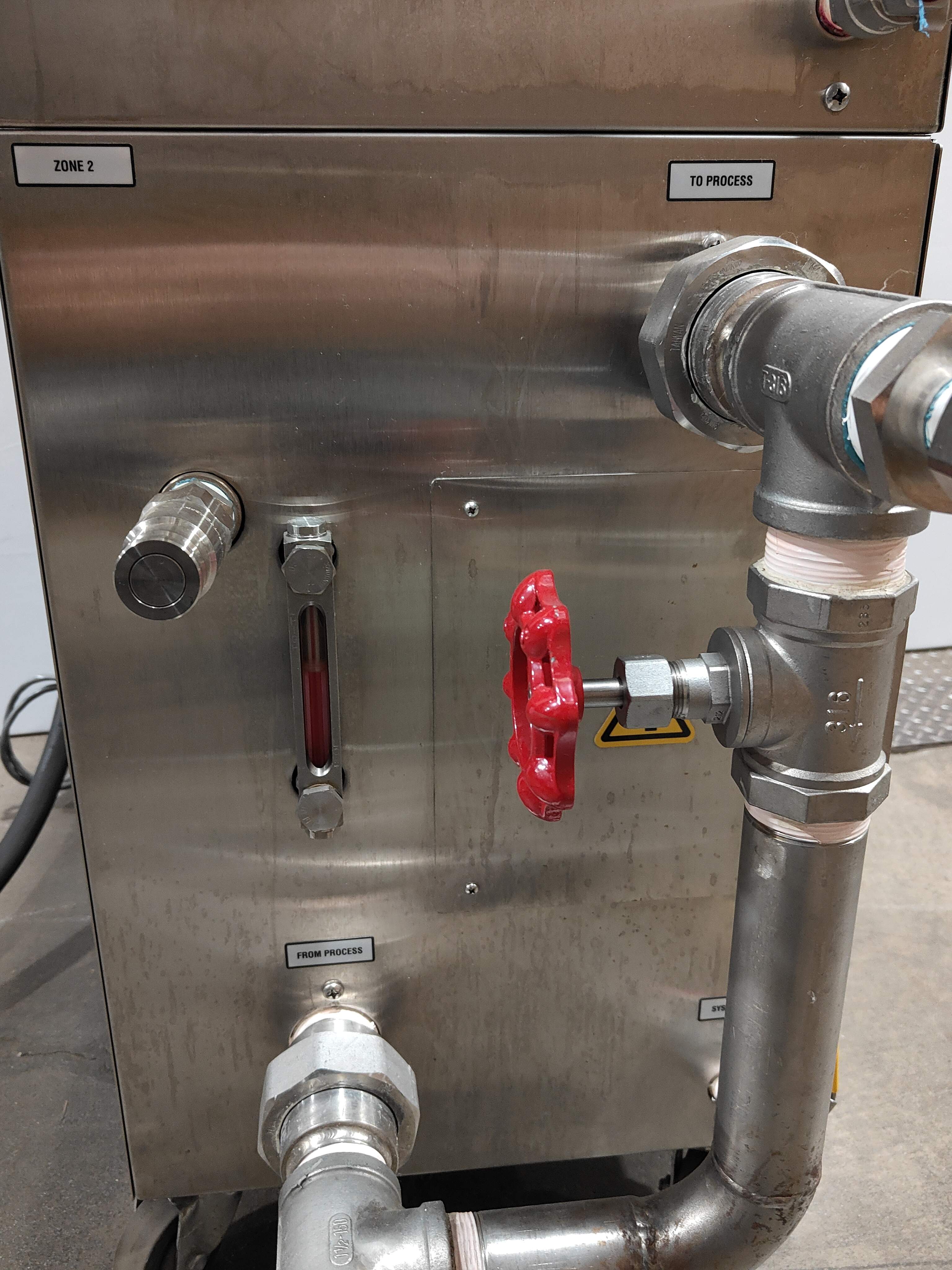 Mokon DZ4300AGE Dual Zone Industrial Water Heater 24kW Per Zone 25 GPM @25Psi