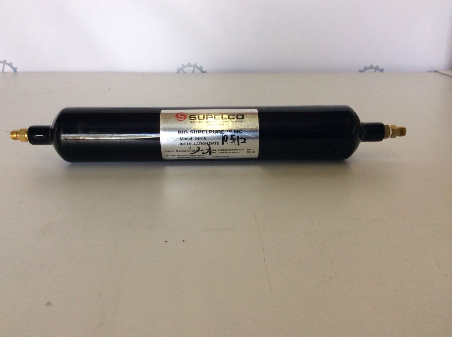 Supelco Big Supelpure Hydro Carbon - Model 24518 Hydrocarbon Trap