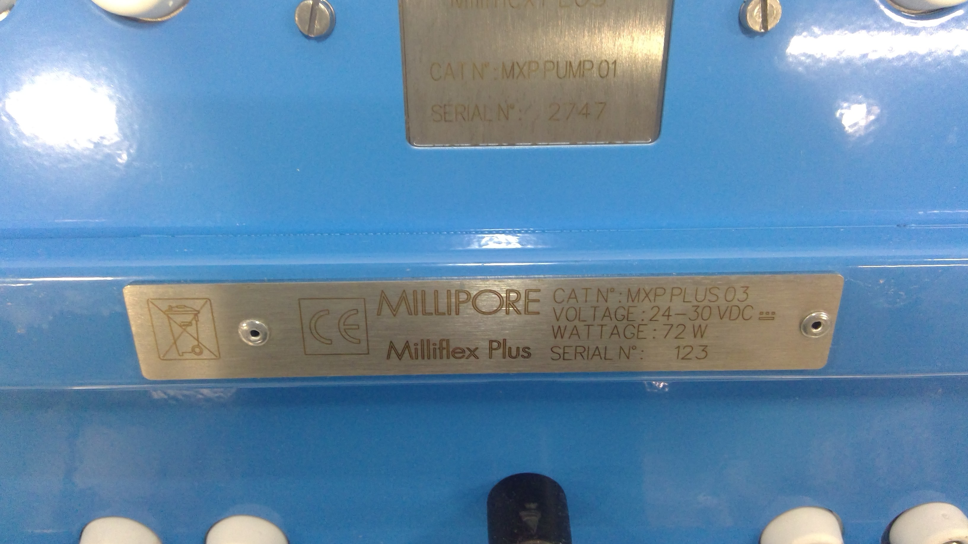 Millipore MXPPlUS03 Vacuum Pump Triple Head Filter QC Testing 120V