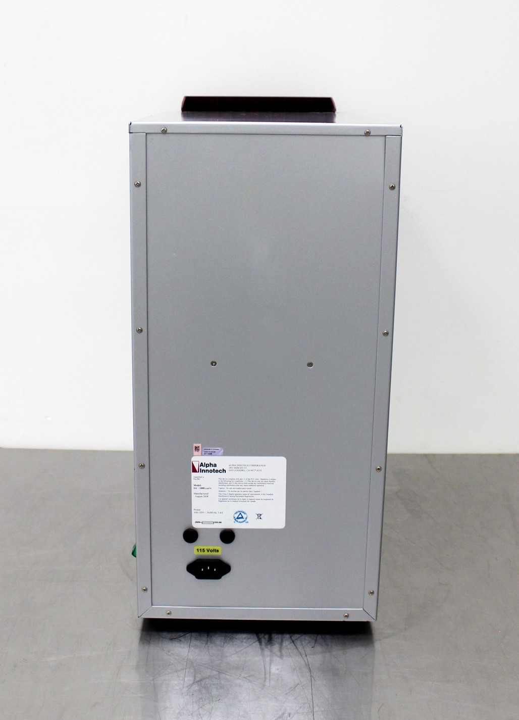 Alpha SA-1000 Imaging System UV Transilluminator Red Gel Imaging Used