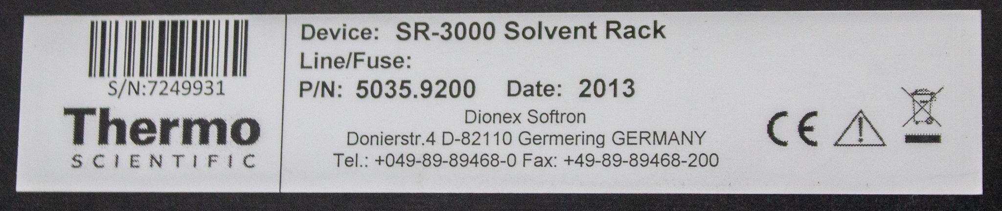 Thermo Dionex UltiMate 3000 HPLC System Rapid Autosampler High Throughput