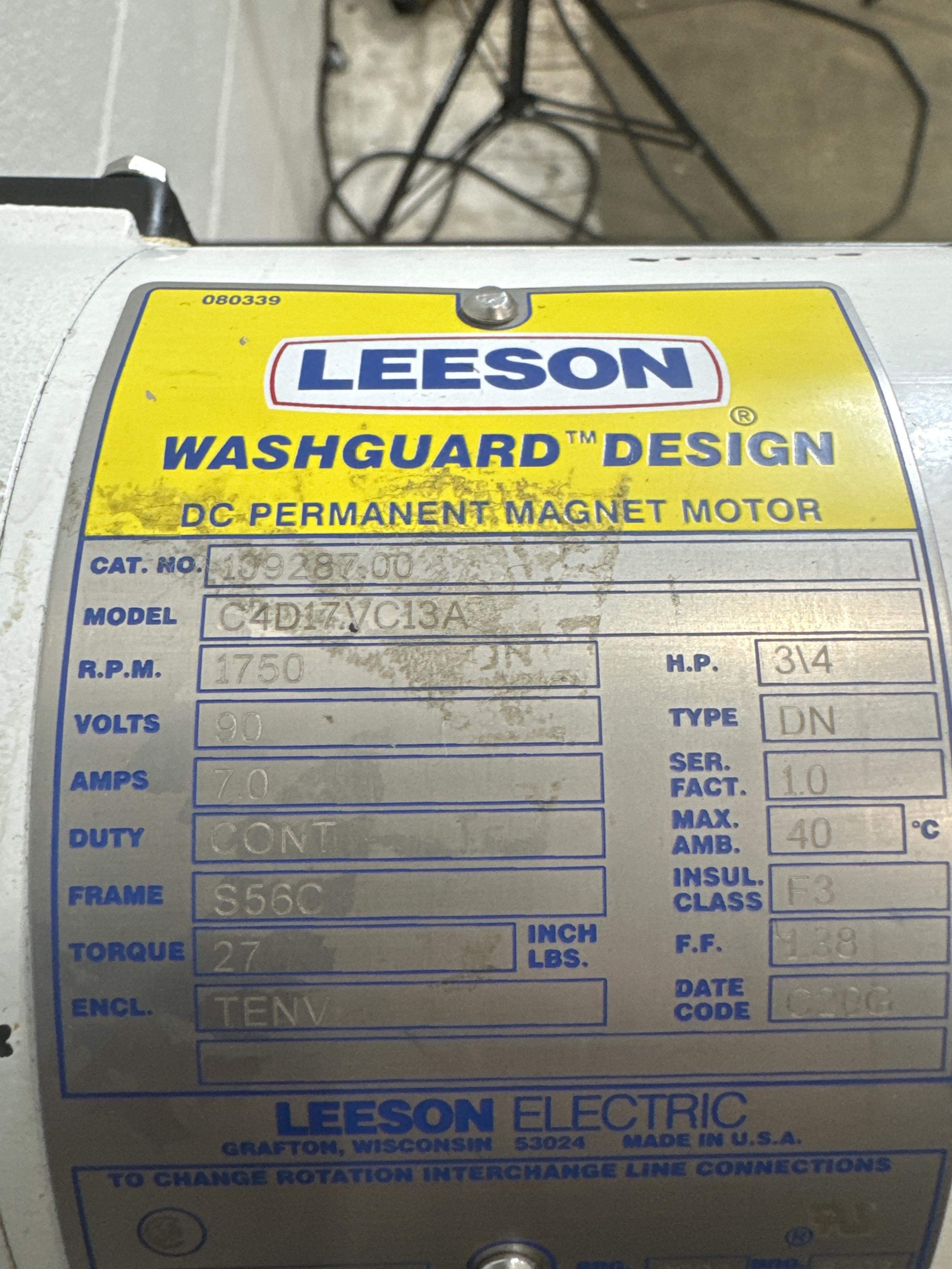 Leeson C4D17BC13A Masterflex Digital Drive Variable-Speed Fluid Pump Station