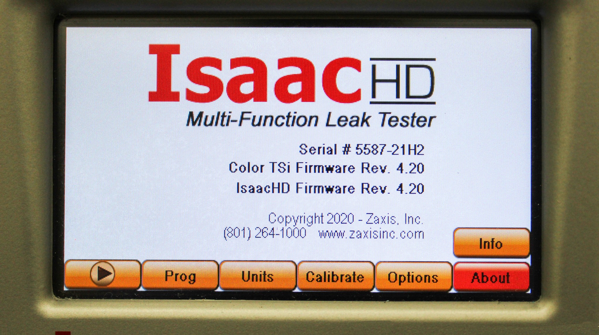 Zaxis Isaac-HD-PD Leak Tester Multi-Test Capabilities Small Footprint
